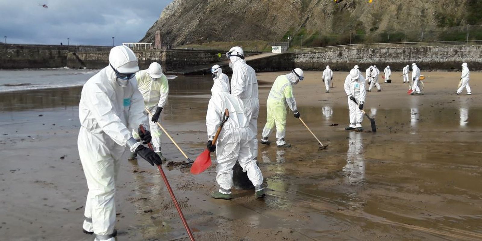 Una imagen de un simulacro realizado por el Ministerio en otro punto de España.
