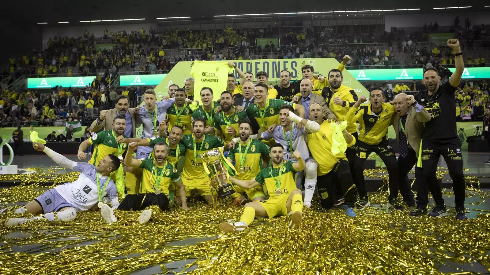 El Jaén FS se proclamó campeón en tierras nazaríes en 2023.