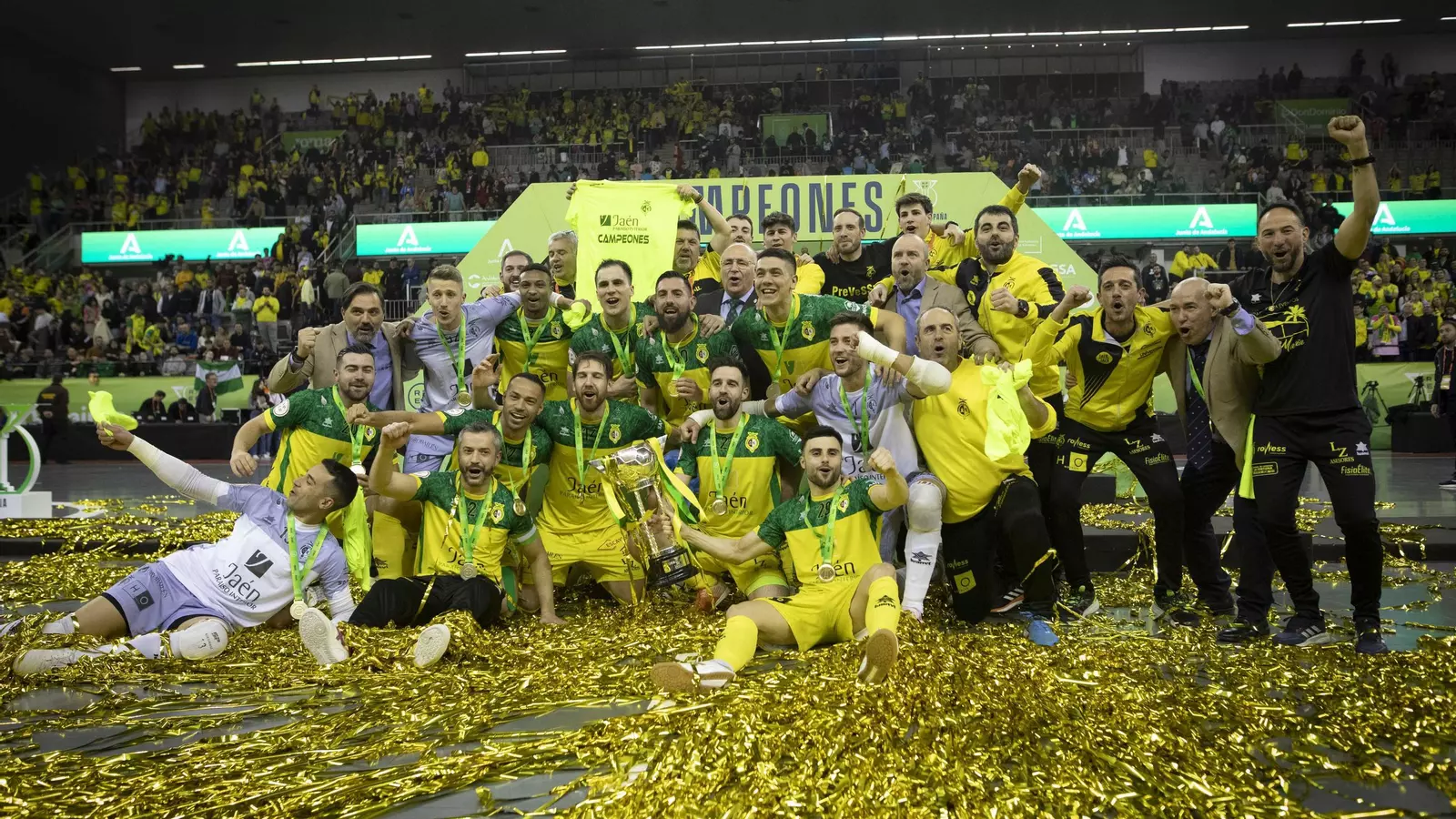 El Jaén FS se proclamó campeón en tierras nazaríes en 2023.