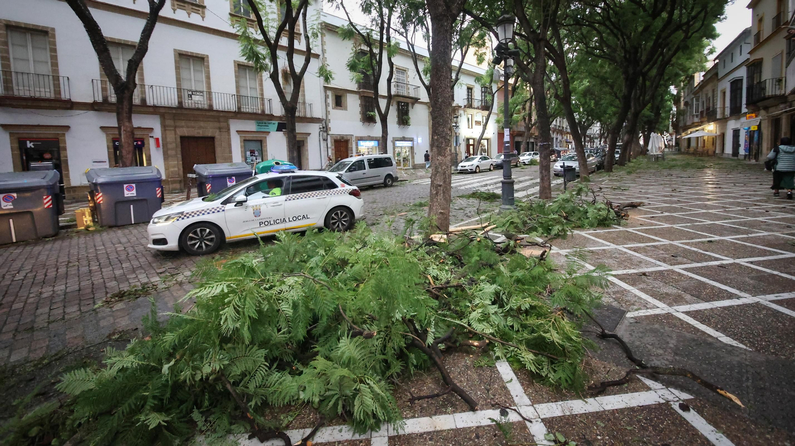 Inundaciones y destrozos en Jerez por el temporal