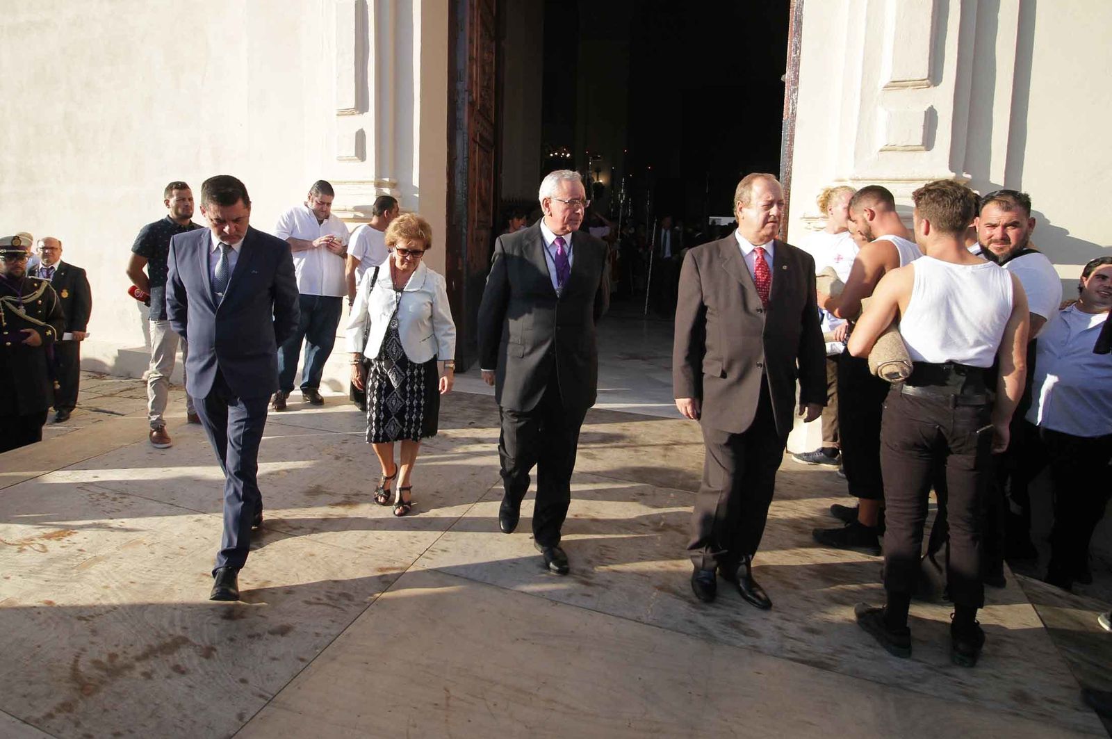 Imágenes del Señor de Pasión en la procesión del centenario de la hermandad