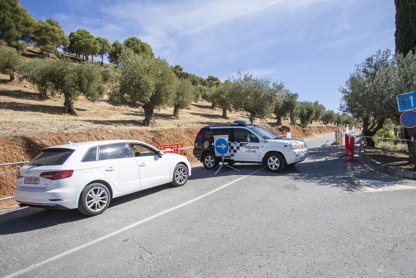 Fotos de cafeterías, parques y la 'Marcha Verde' vacía en el domingo de Granada