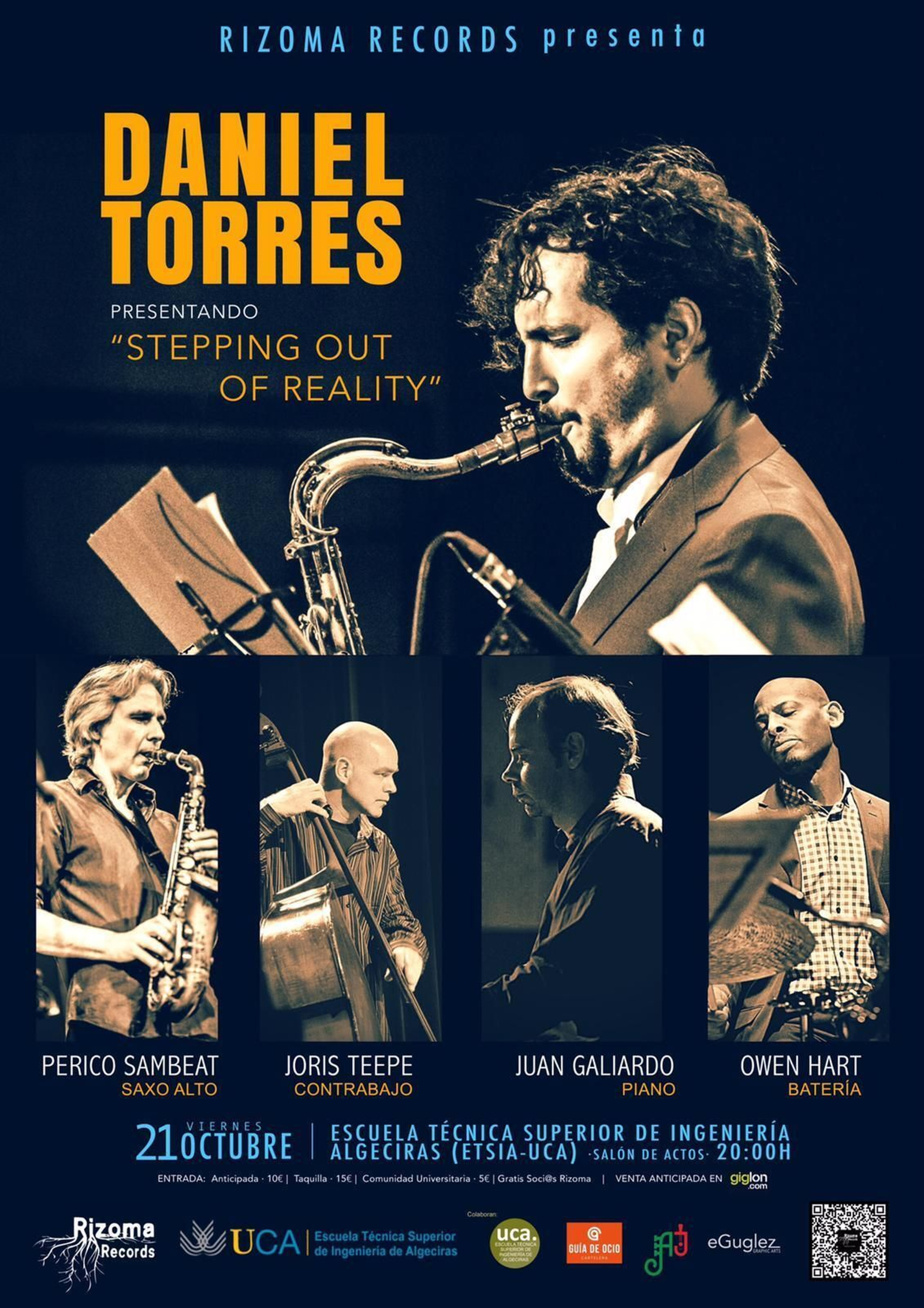 Cartel del concierto de Daniel Torres