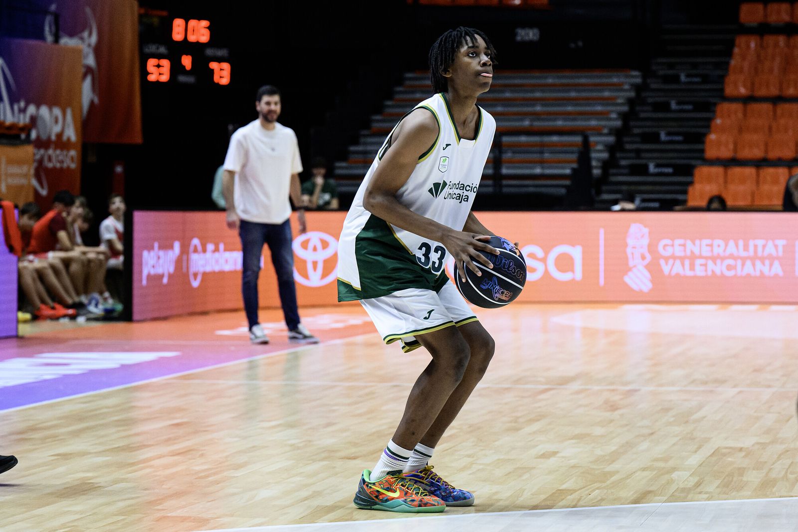 La celebración del Unicaja por acceder a la Minicopa