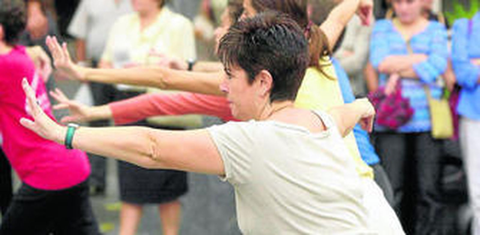 Demostración pública de taichi.