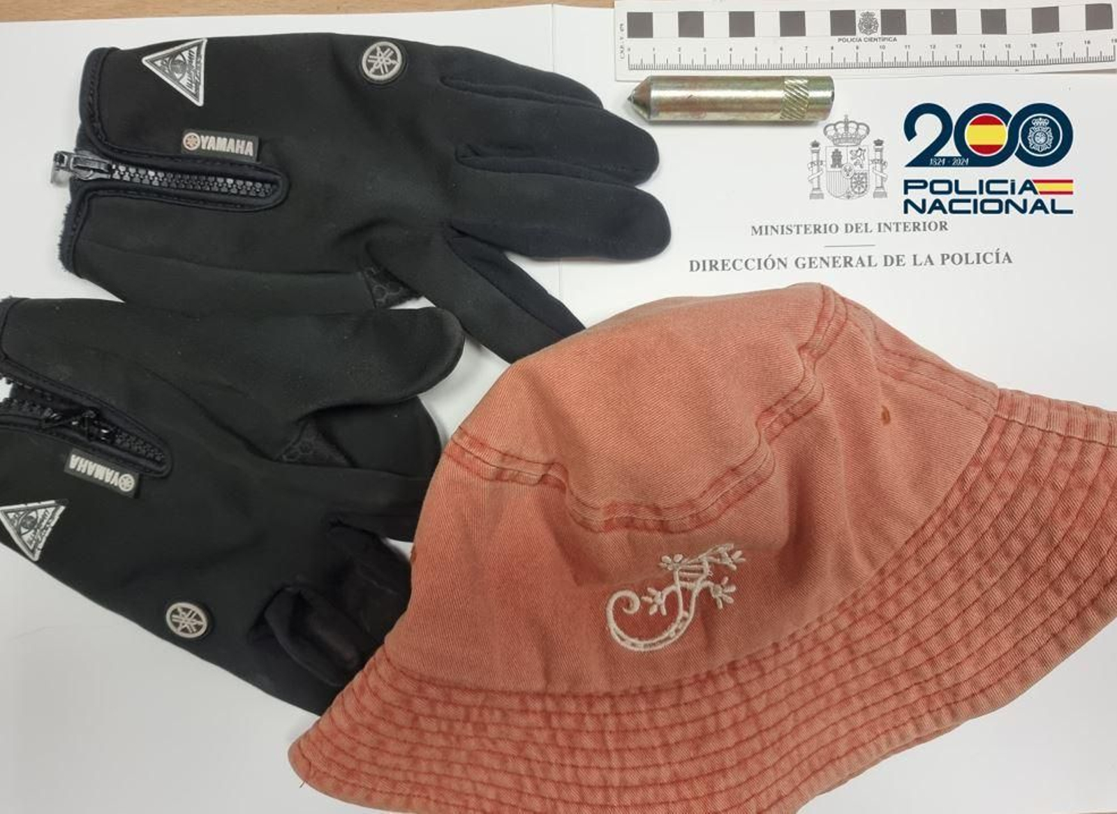 Objetos recuperados por la Policía Nacional.
