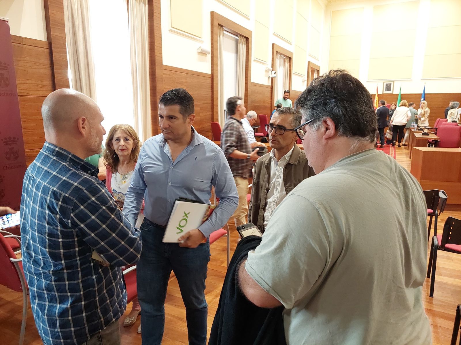 El edil de Vox, tras el Pleno.