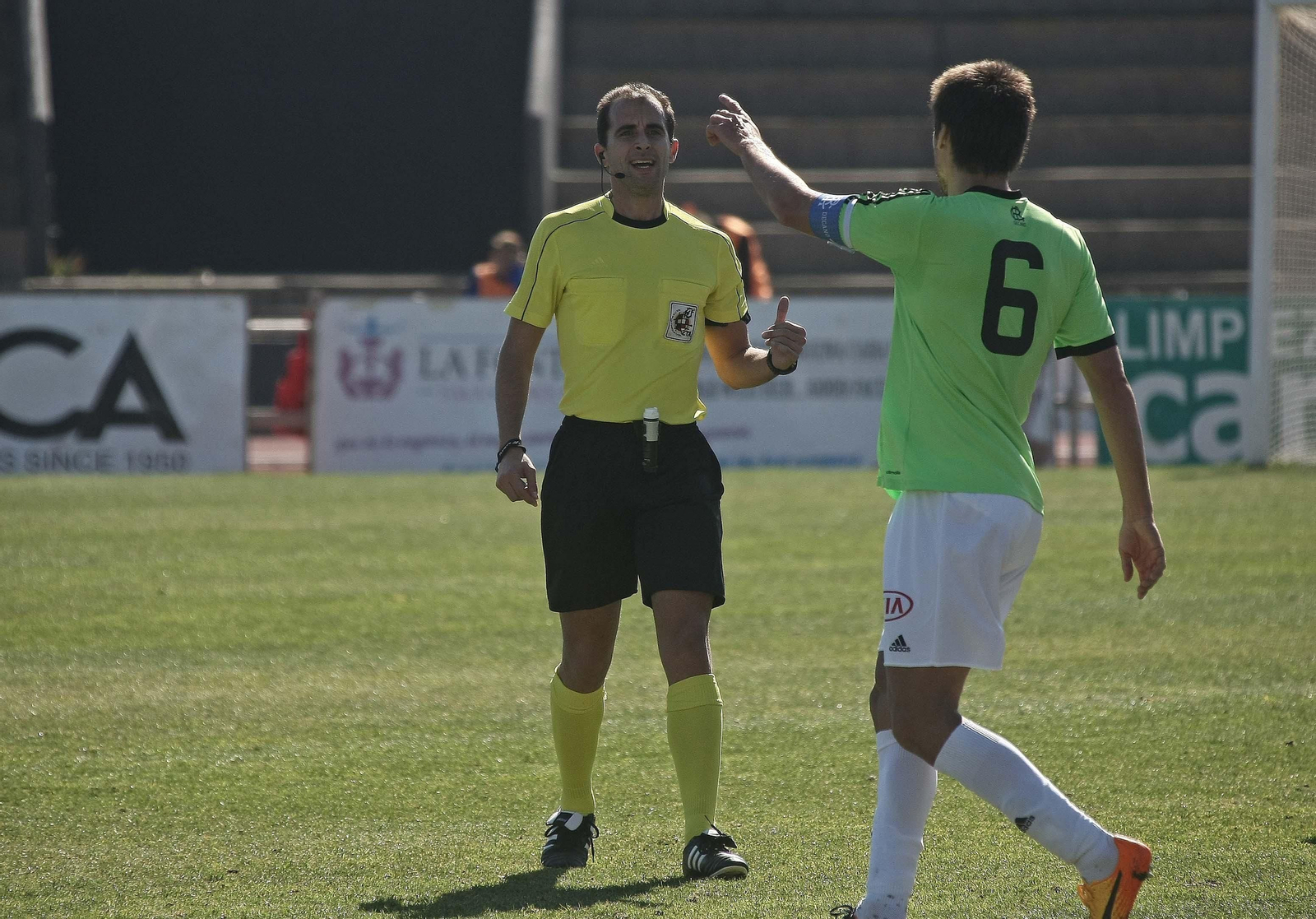 Peña Varela, en el Balona-Recre de esta temporada.