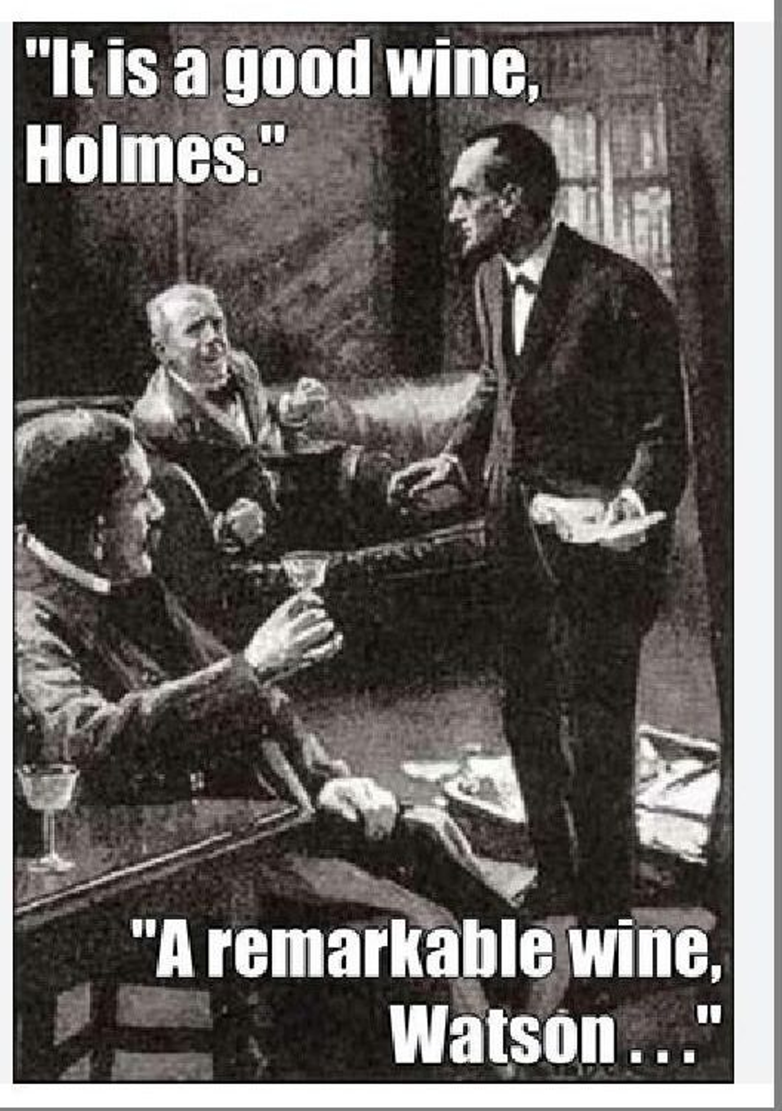 Holmes, Watson y el vino.