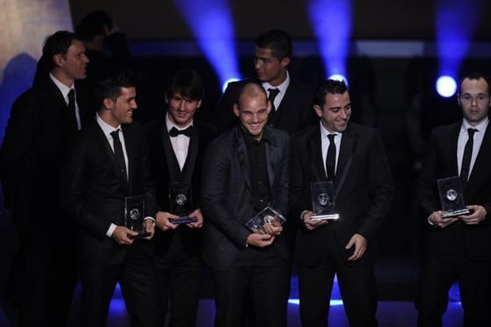 El once ideal de la FIFA.

Foto: AFP Photo