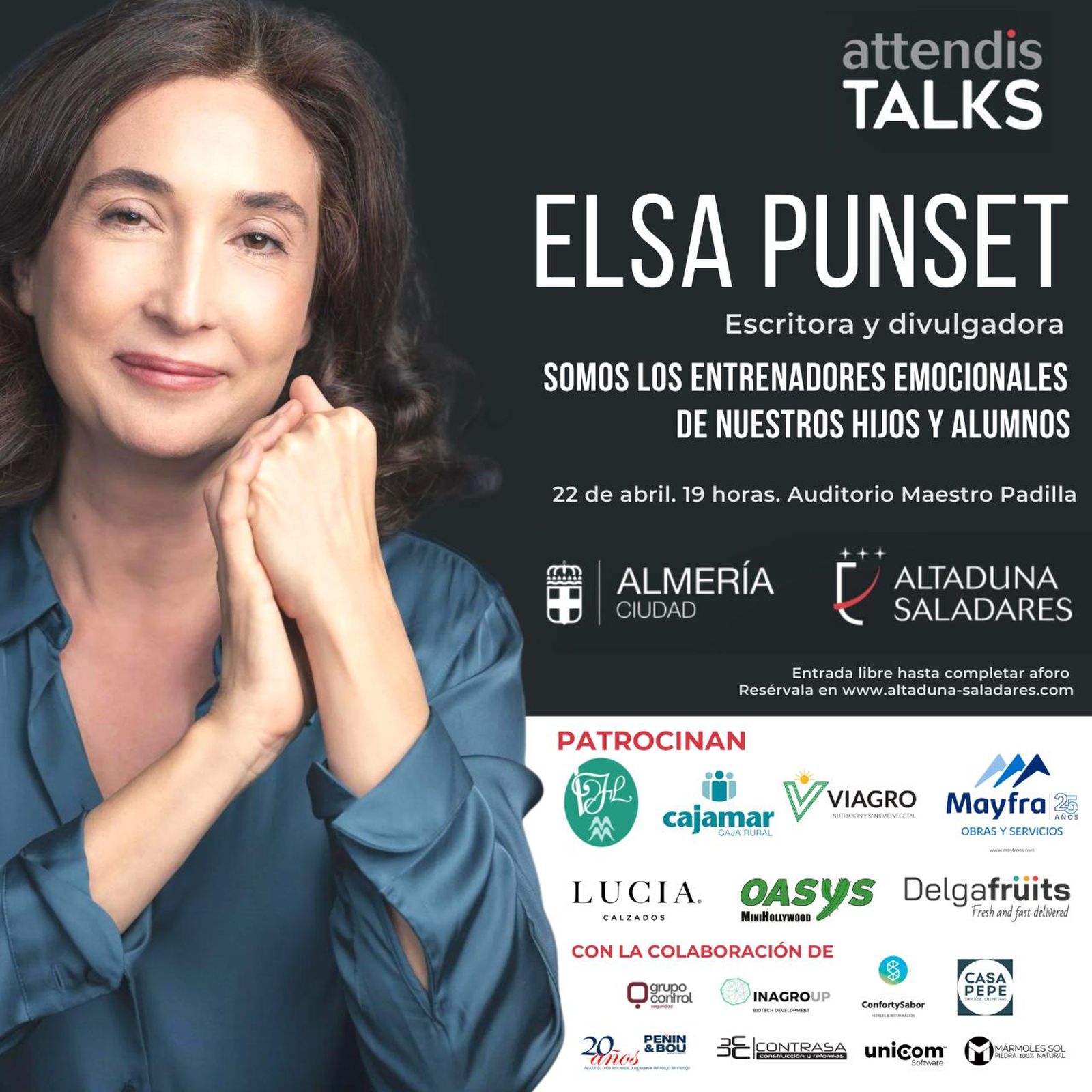 Elsa Punset ofrece una conferencia en Almería
