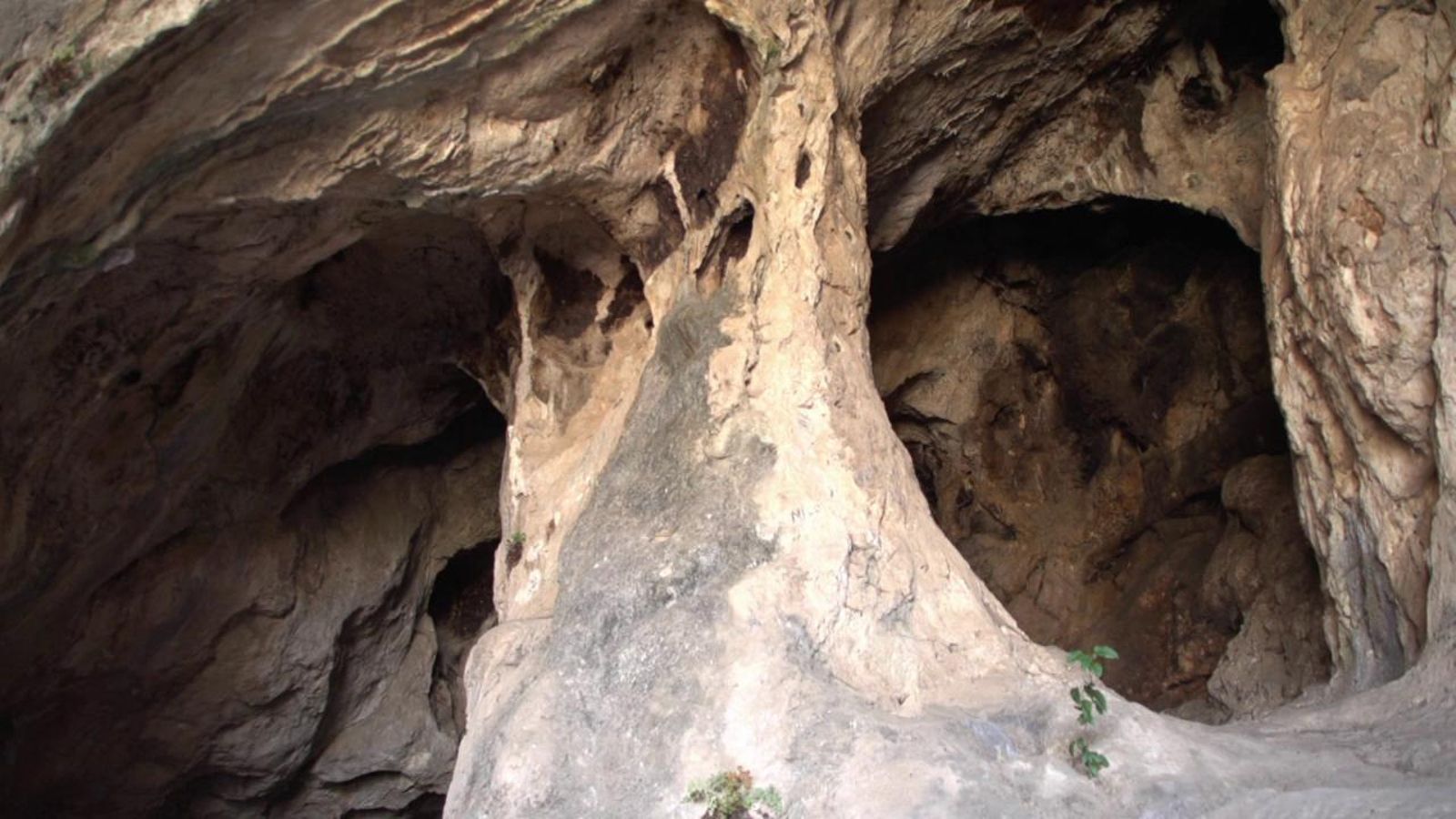El interior de la Cueva de Belda en Cuevas de San Marcos.