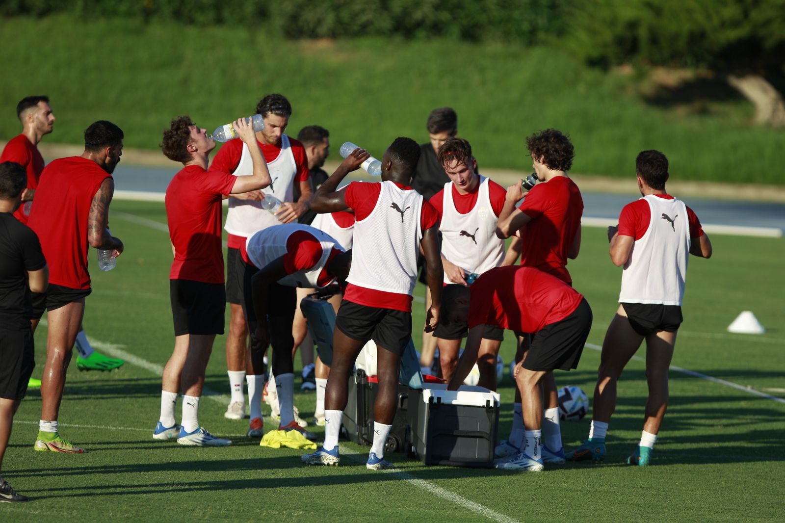 Imágenes del primer entramiento de la U.D. Almería en la Liga Santander, temporada 2022-2023