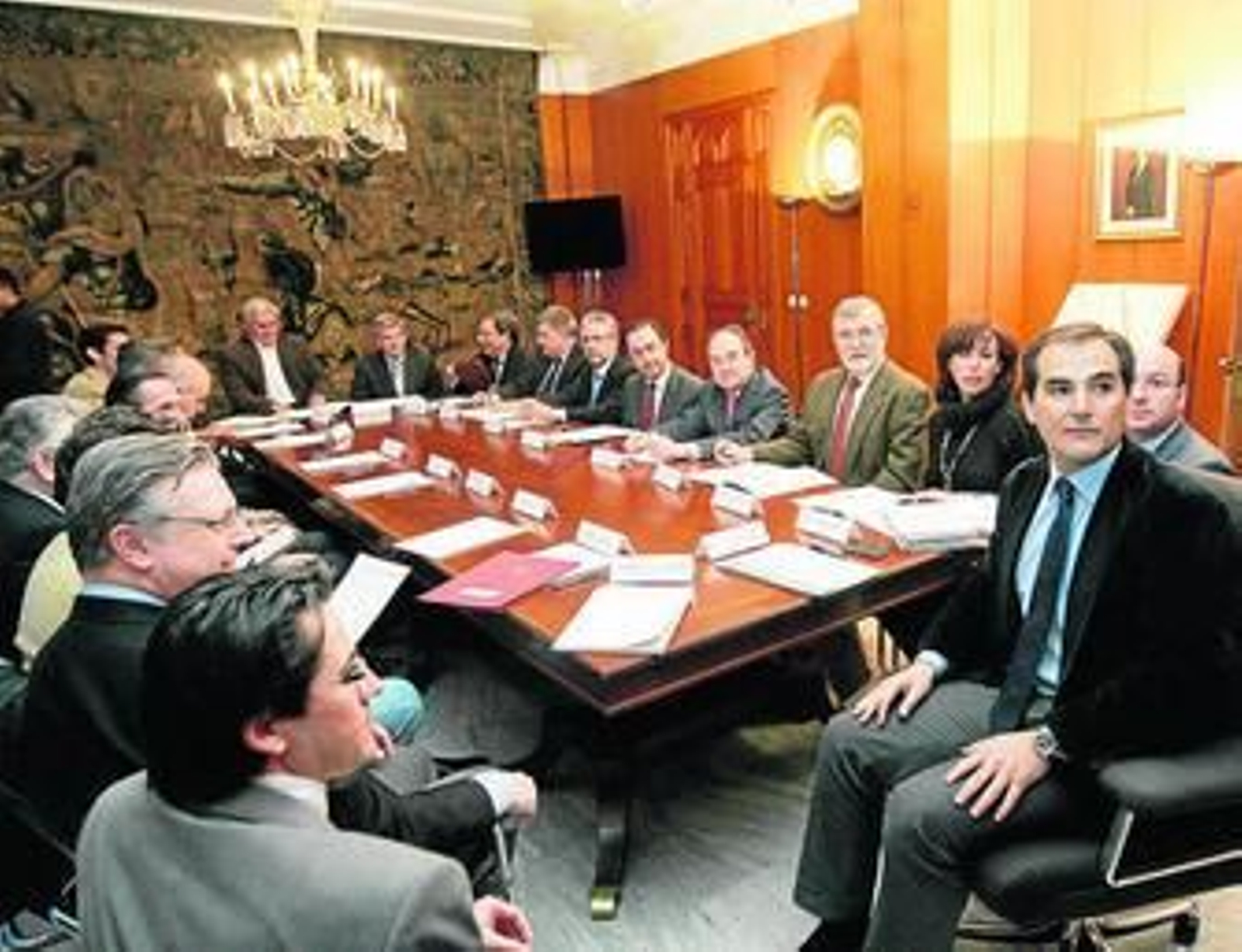 Patronato de la Fundación Agrópolis, reunido ayer,