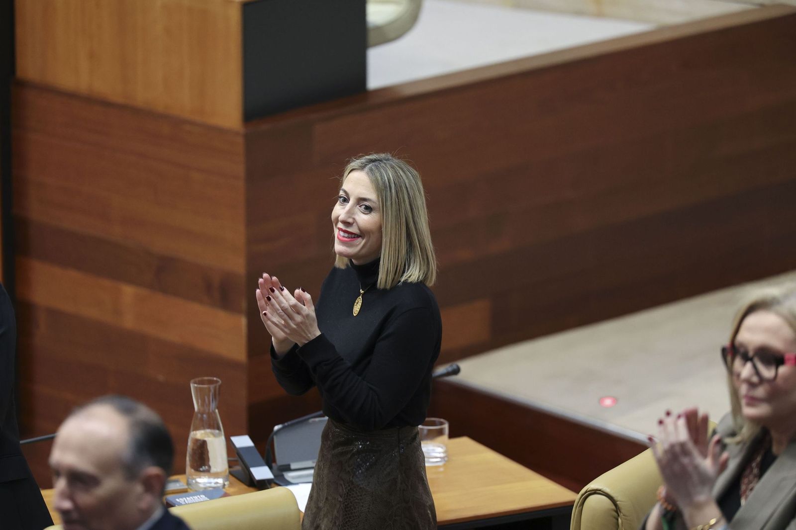 La presidenta en funciones de la Junta de Extremadura, María Guardiola.