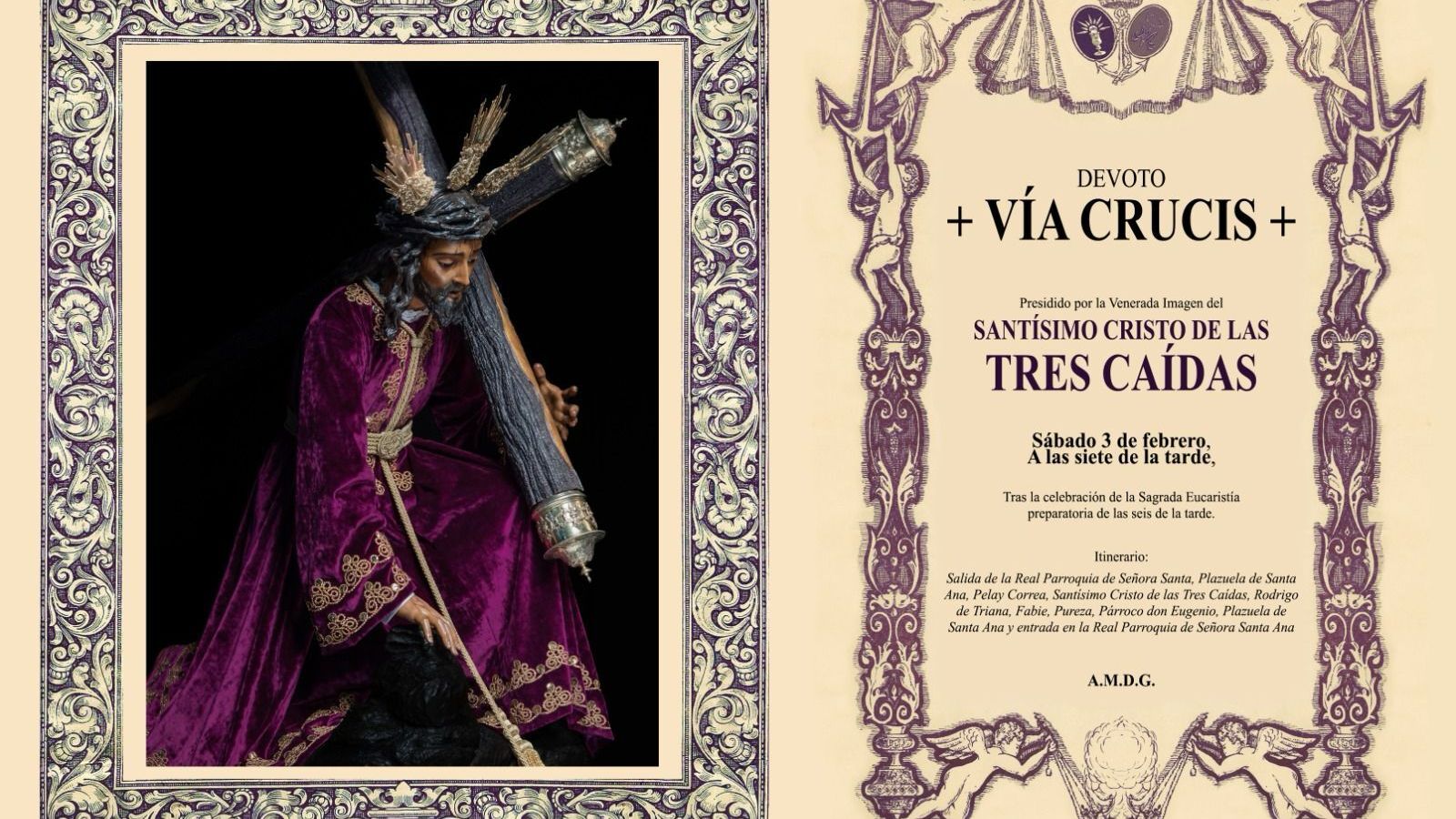 Orla del devoto Vía Crucis