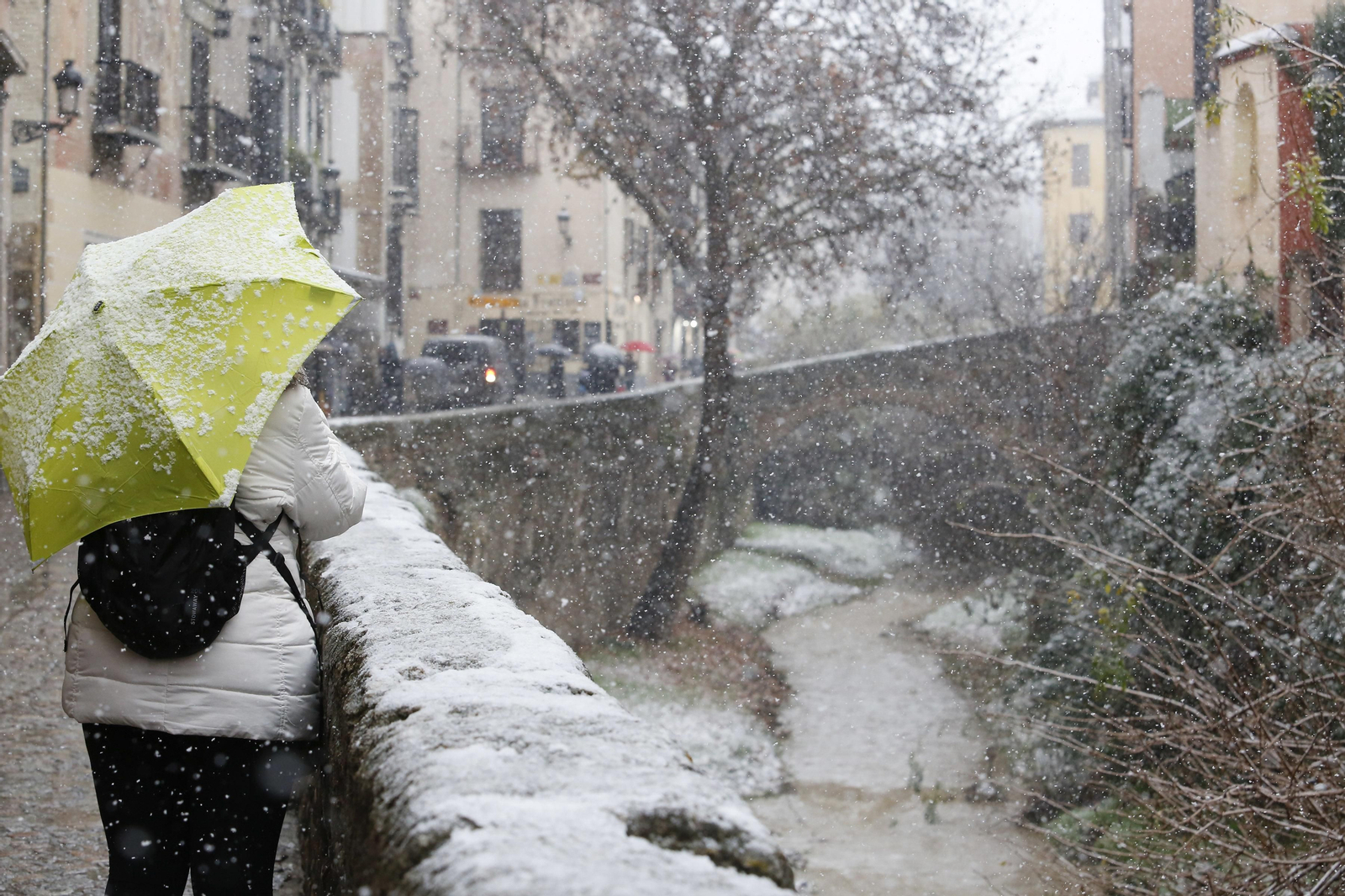 La nevada de Granada, en imágenes