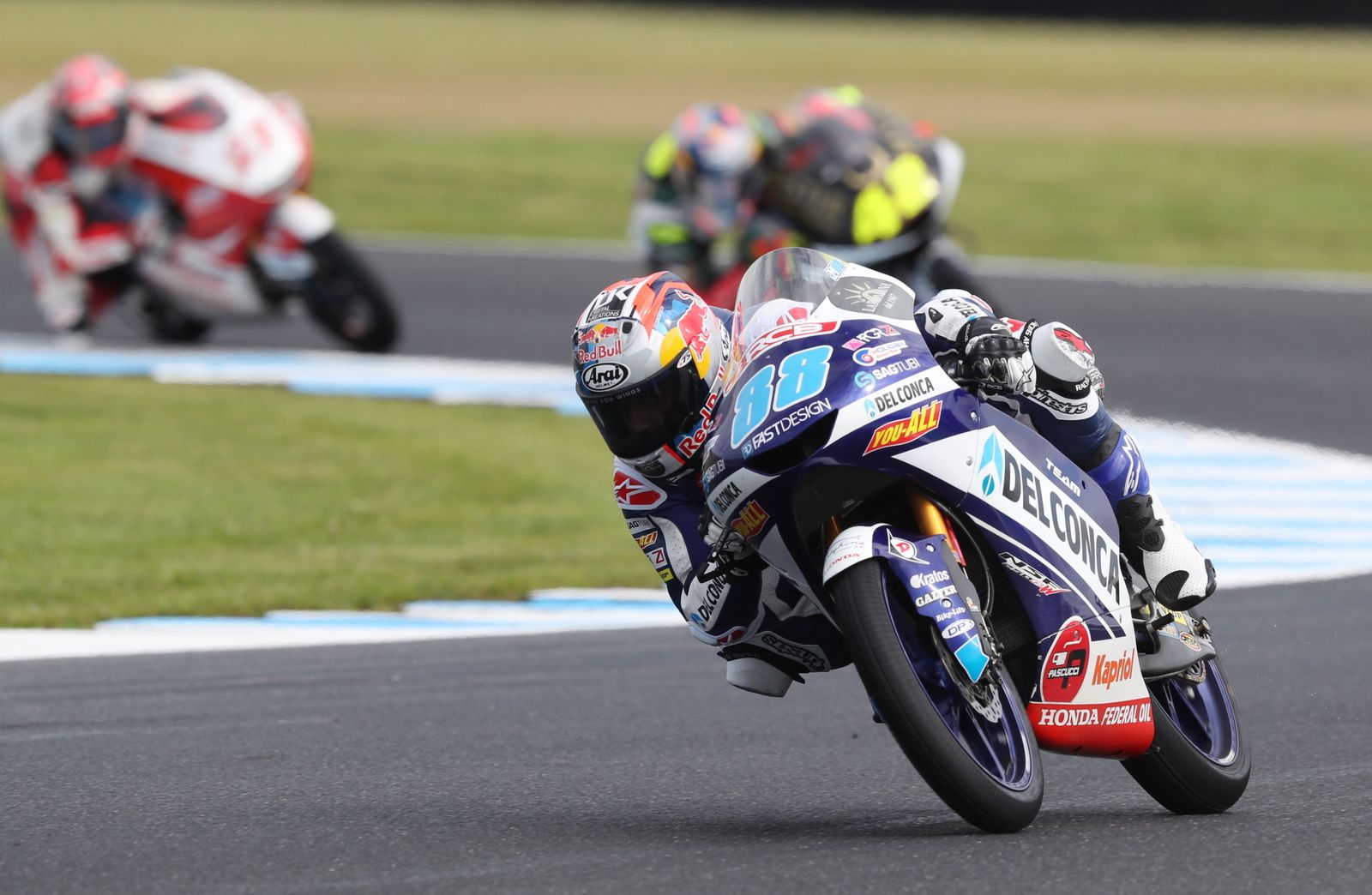 El líder del Mundial en Moto3, Jorge Martín.