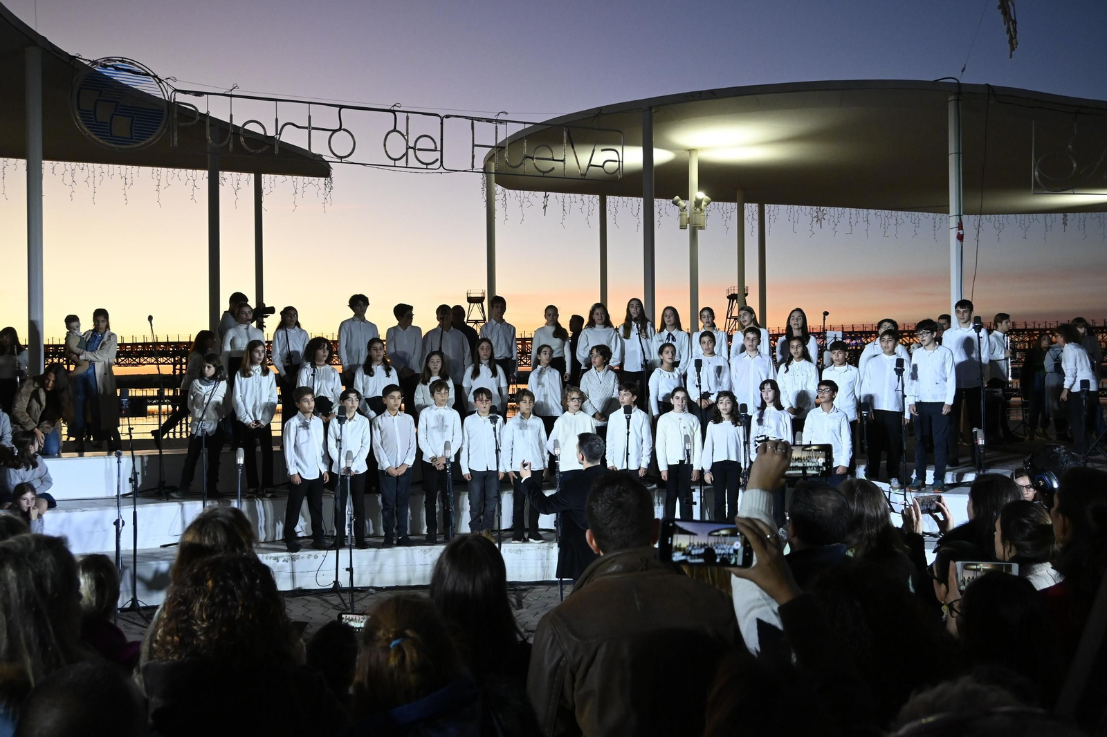 Fotos de la Inauguración del alumbrado del Puerto en Huelva