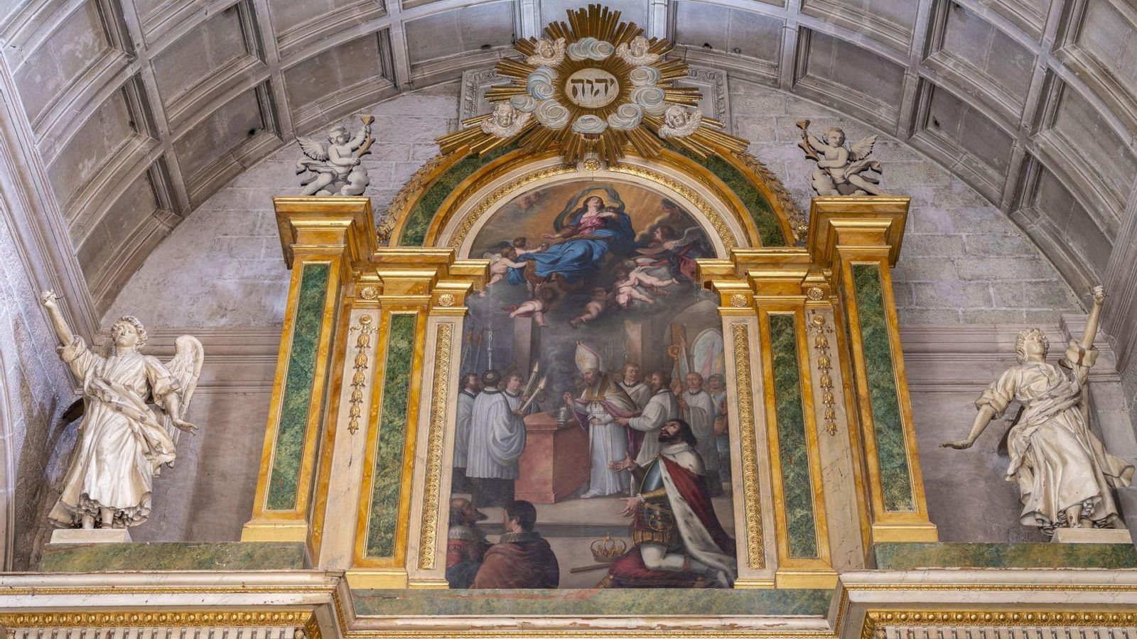 Retablo de la capilla de San Fernando en la Catedral. Retablo de la capilla de San Fernando en la Catedral.