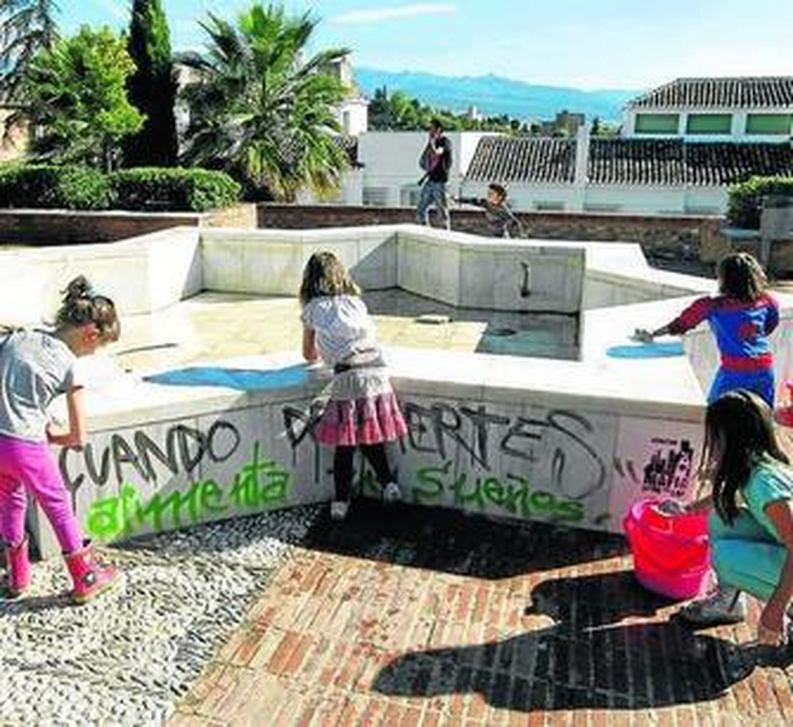 Foto de archivo de un acto reivindicativo en el Huerto de Carlos.