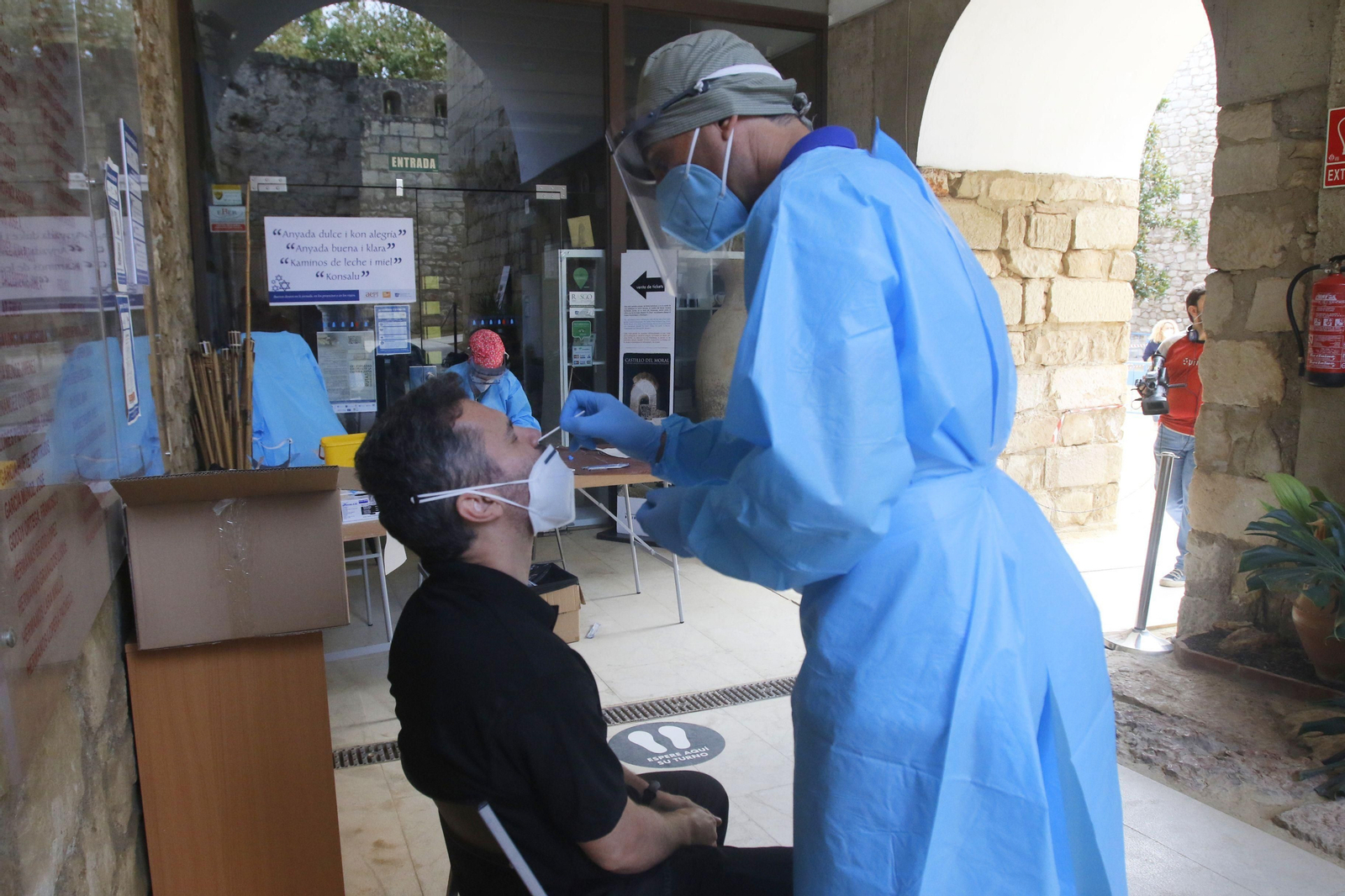 El cribado masivo de covid-19 en Lucena, en fotografías