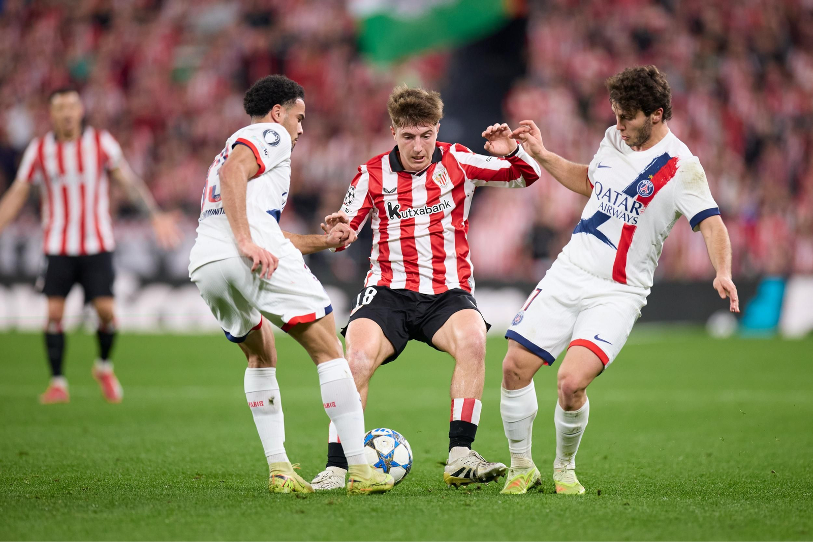 El Athletic Club-PSG, en imágenes