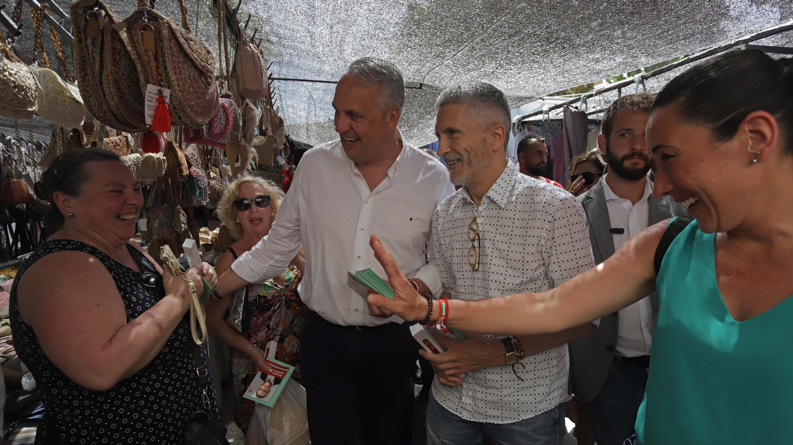 Fotos del acto de campaña de Fernando Grande-Marlaska en San Roque