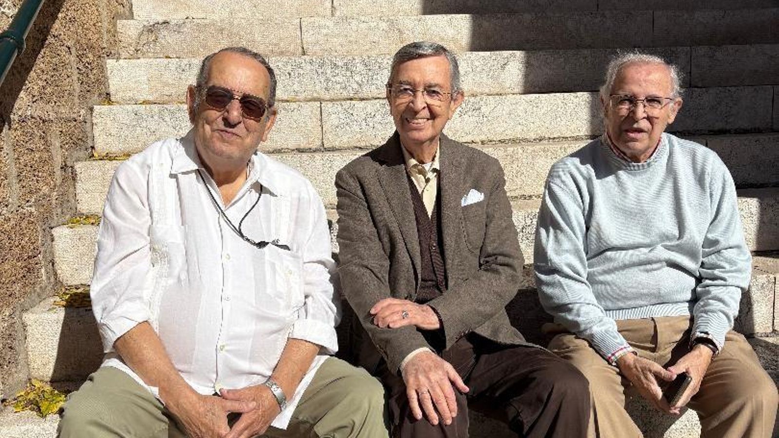 Eugenio Sánchez, Francisco Súnico y Juan Luis de Ingunza coincidieron en el almuerzo.