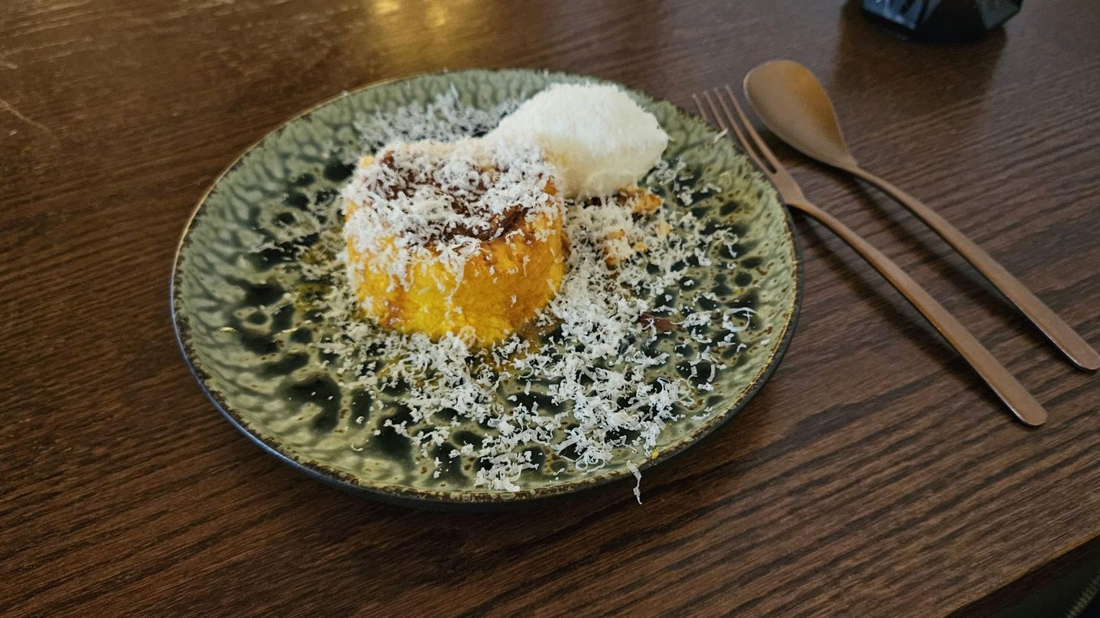 Flan de calabaza y queso payoyo