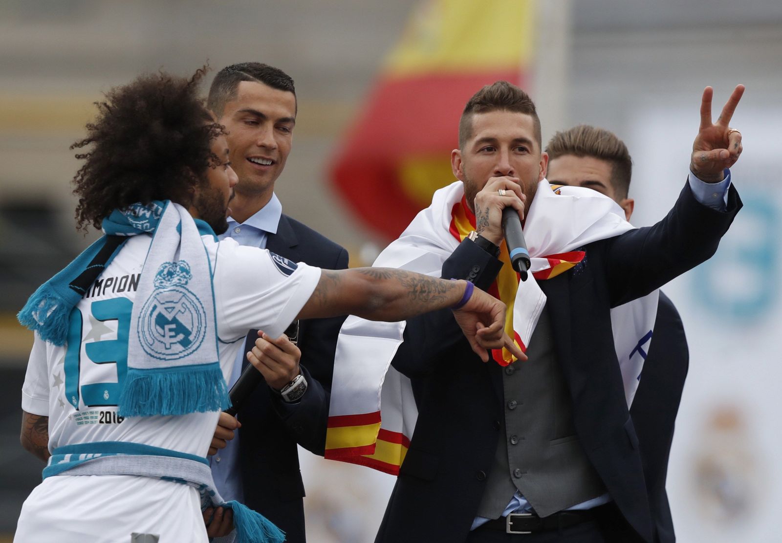 El Real Madrid celebra su decimotercera Champions