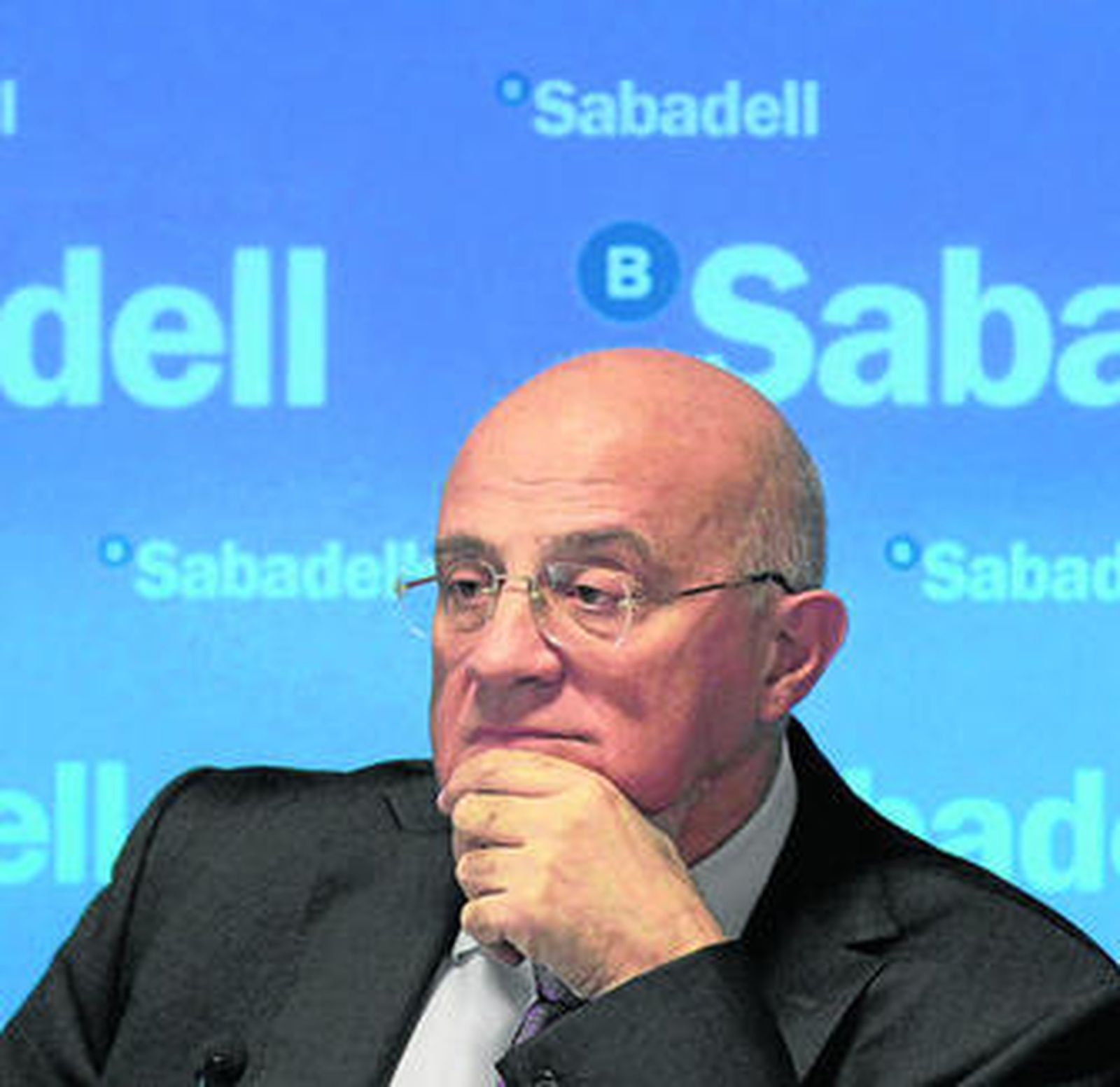El presidente del Banco Sabadell, Josep Oliu, ayer.