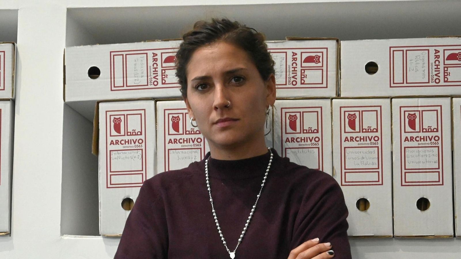 Marisol Bizcocho en la Redacción de Huelva Información