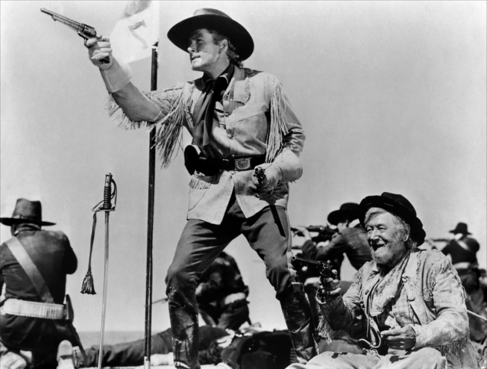 Fotograma de la película 'Murieron con las botas puestas'.