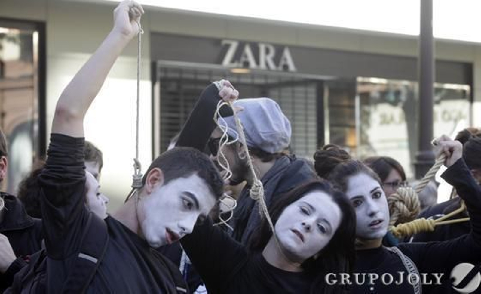 La huelga en el centro. 

Foto: Antonio Pizarro