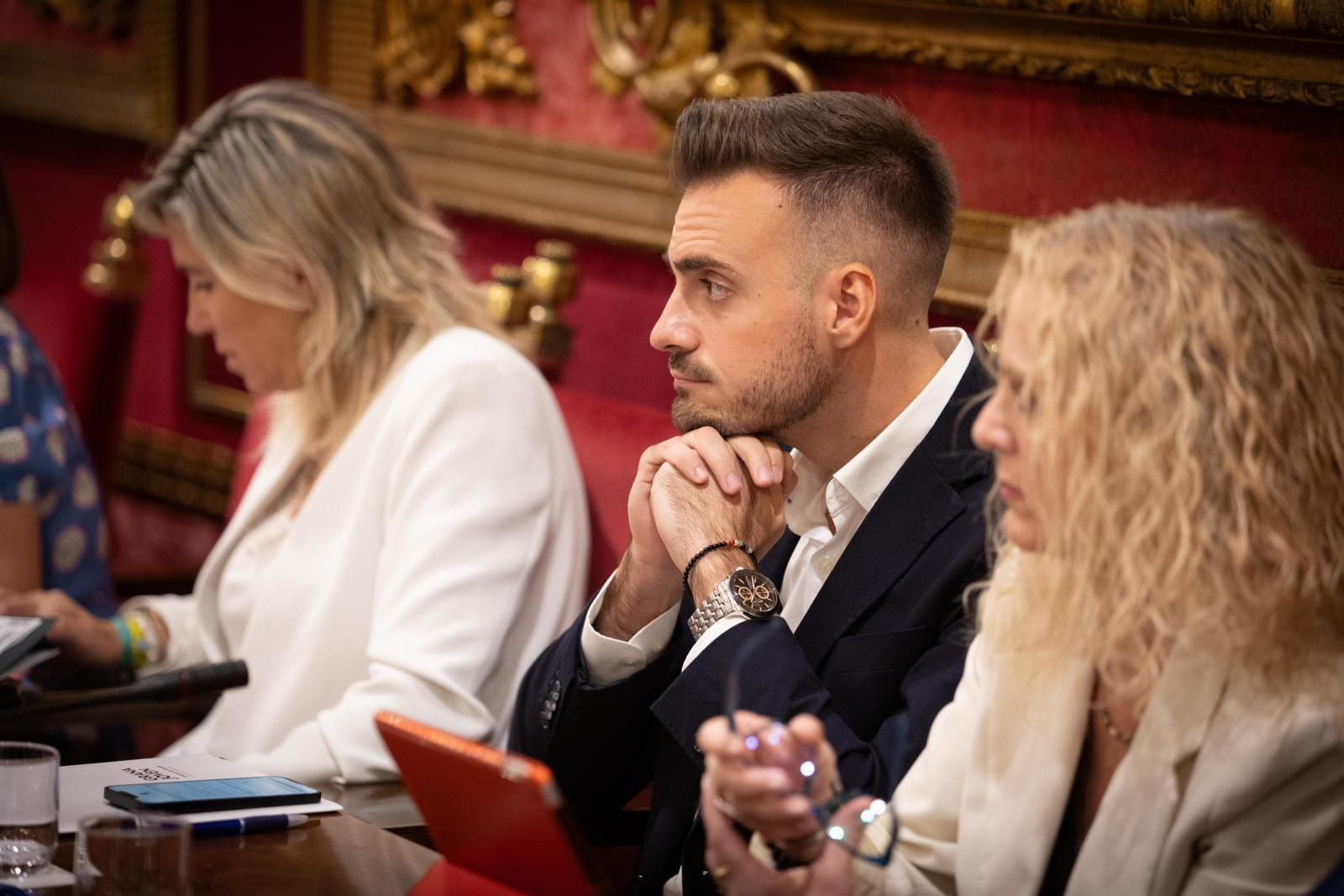Fernando Parra, durante el pleno en el que no tomó la palabra