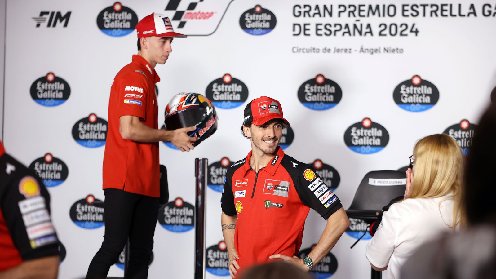 Rueda de prensa de los pilotos de MotoGP en el Circuito de Jerez
