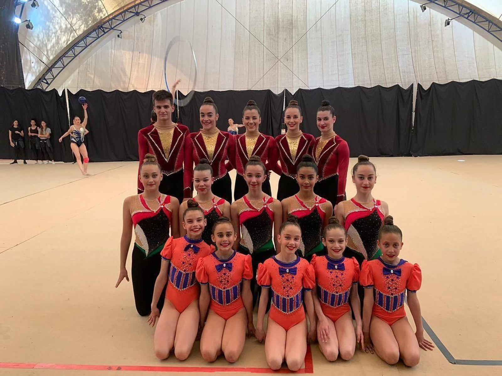 Gimnastas del Club Rítmico Colombino. Gimnastas del Club Rítmico Colombino.