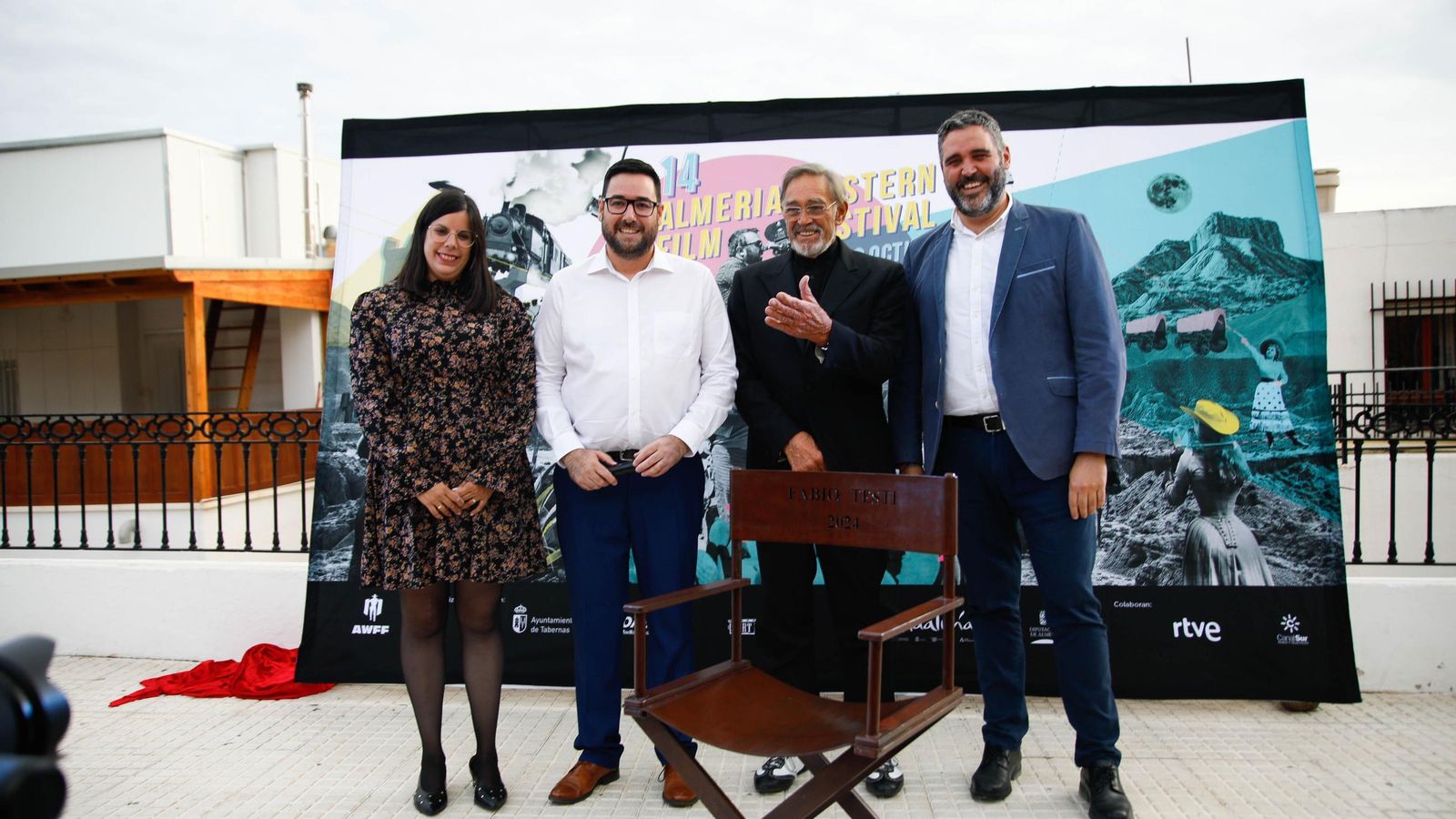 Almudena Morales, José Díaz, Fabio Testi y Juan José Alonso. Almudena Morales, José Díaz, Fabio Testi y Juan José Alonso.