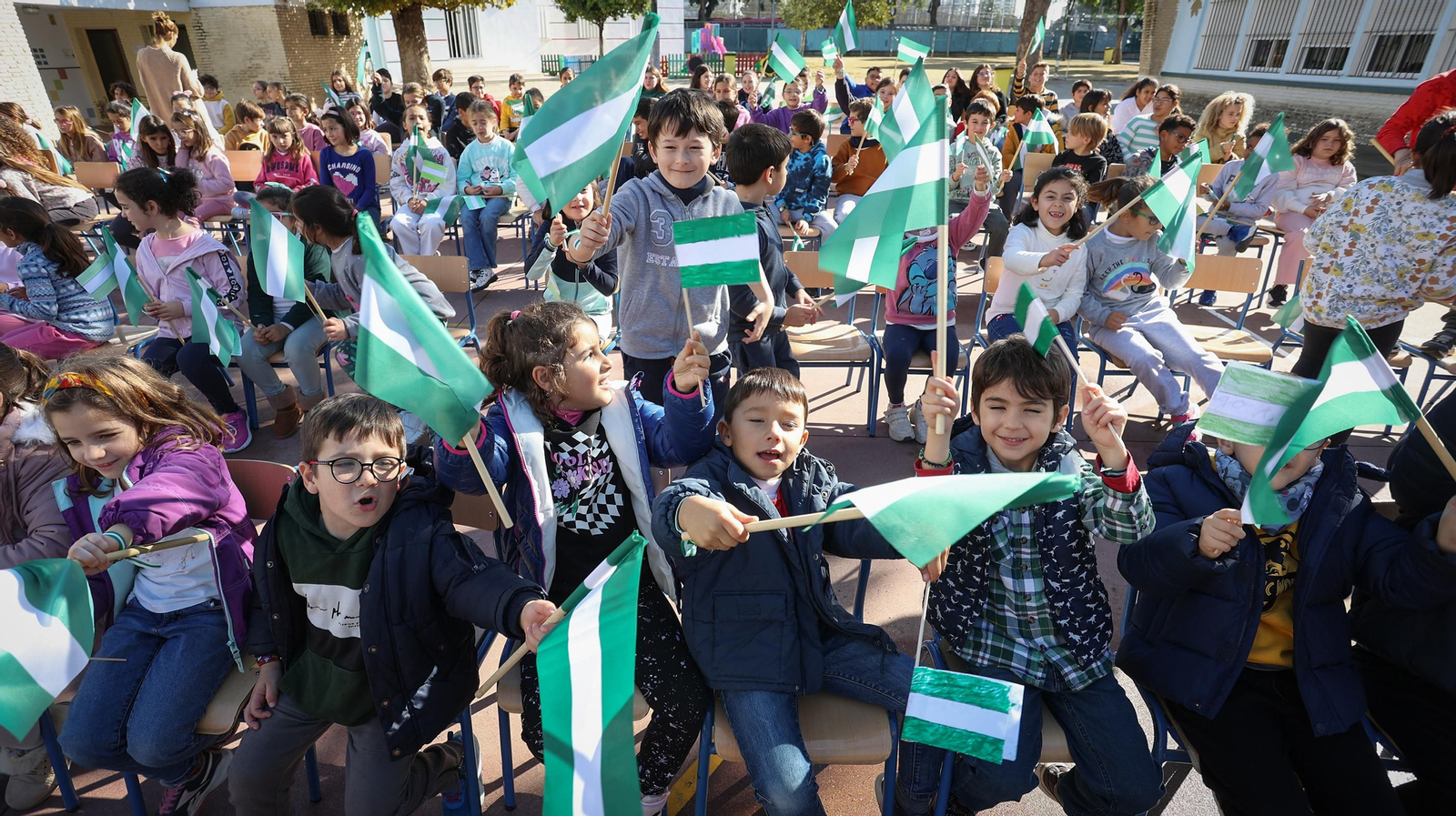 Actos por el Día de la Bandera de Andalucía en CEIP Pío XII