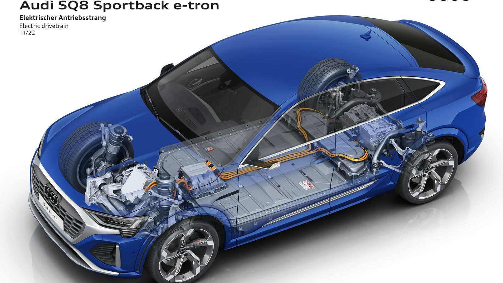 Audi no ha comunicado aún los precios del SQ8, la versión más potente a tenor de sus tres motores, dos de ellos en el eje posterior.