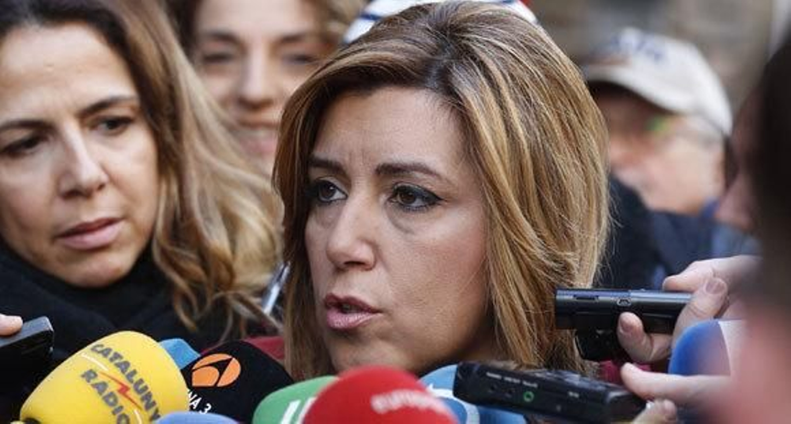 Díaz muestra en Ferraz su rechazo a Podemos