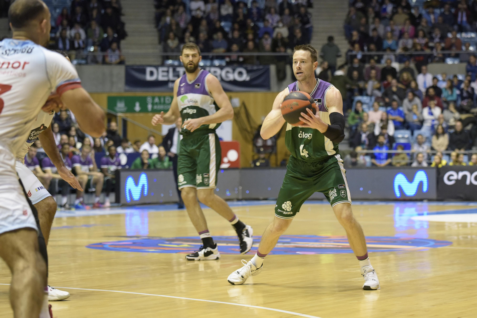 Imagen del Obradoiro - Unicaja de ida. Imagen del Obradoiro - Unicaja de ida.