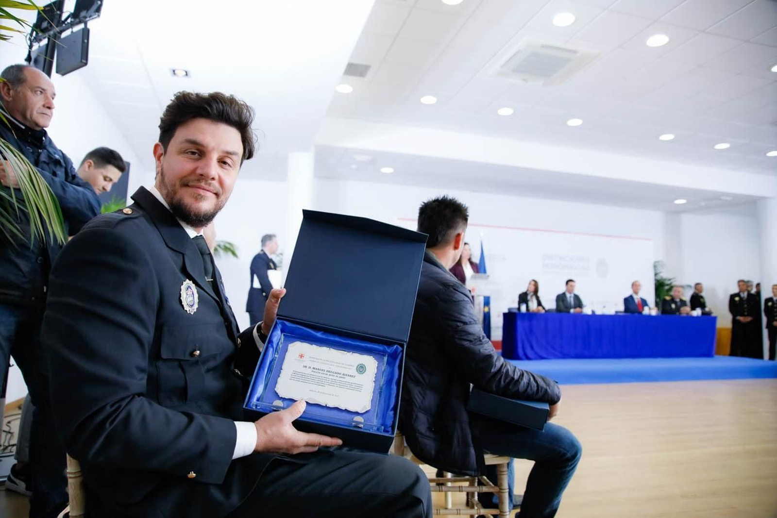 Las imágenes del la celebración de San Esteban en la Jefatura de la Policía Local