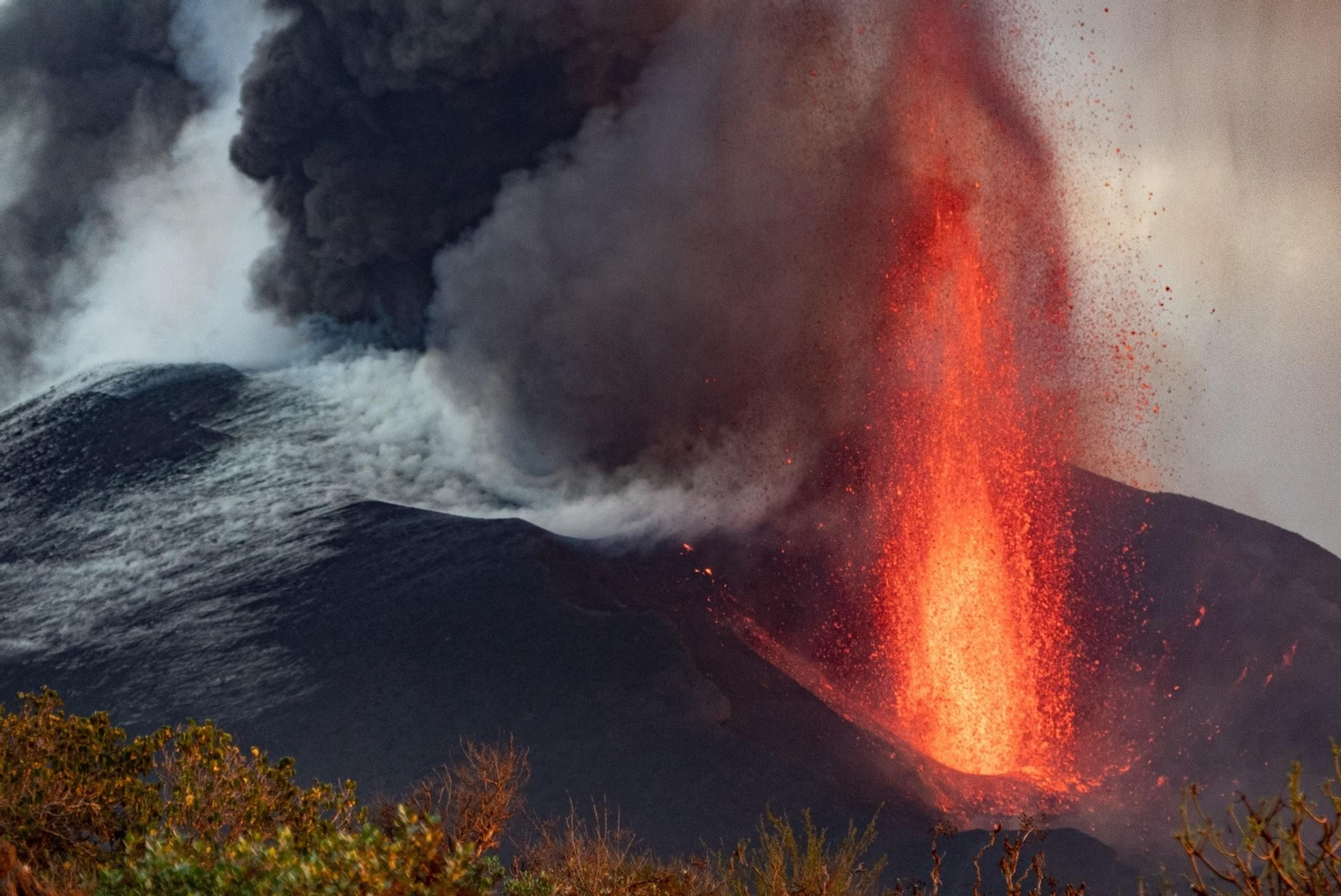 El volcán de Cumbre Vieja