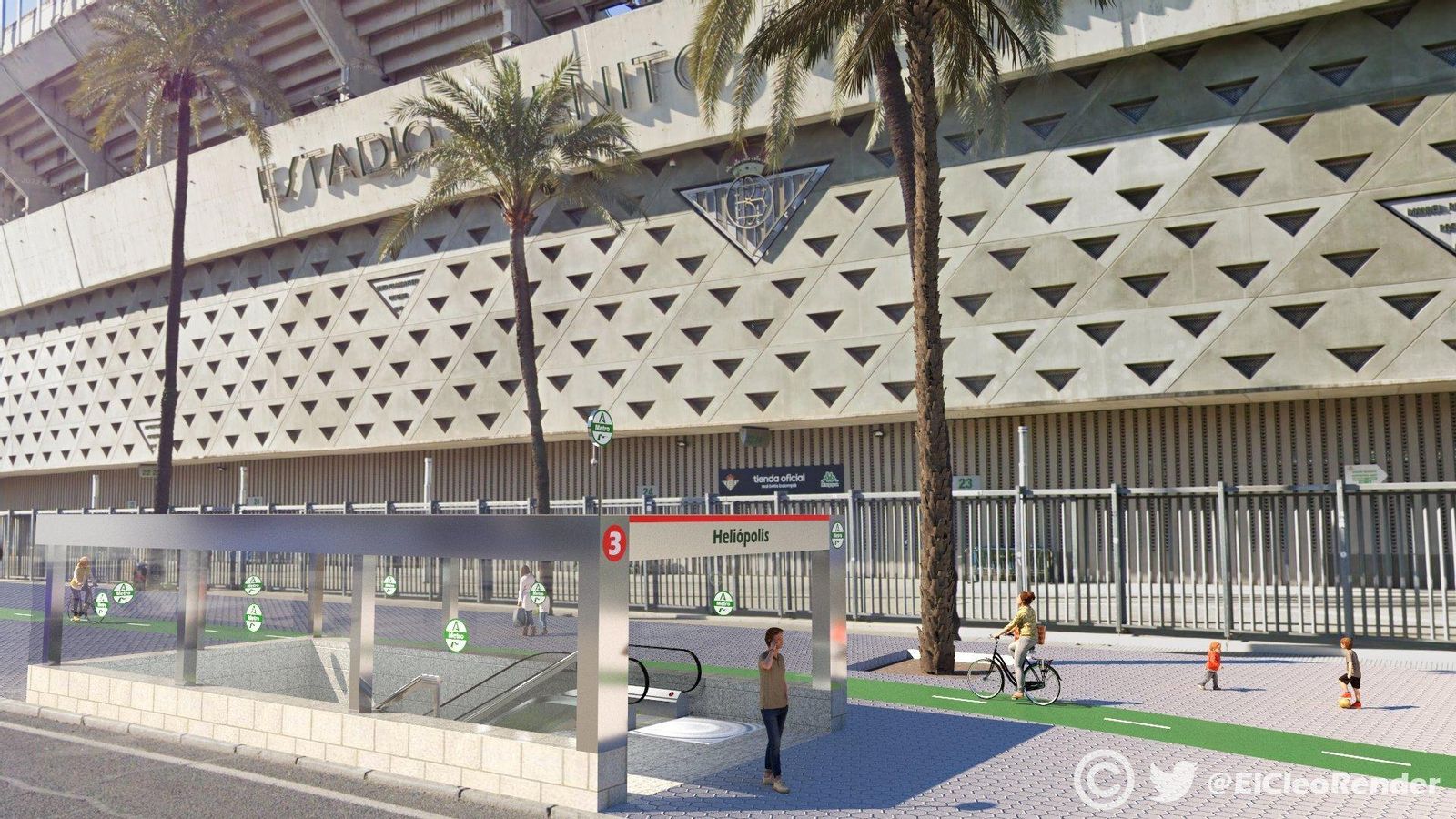 Estación de Heliópolis: Exterior