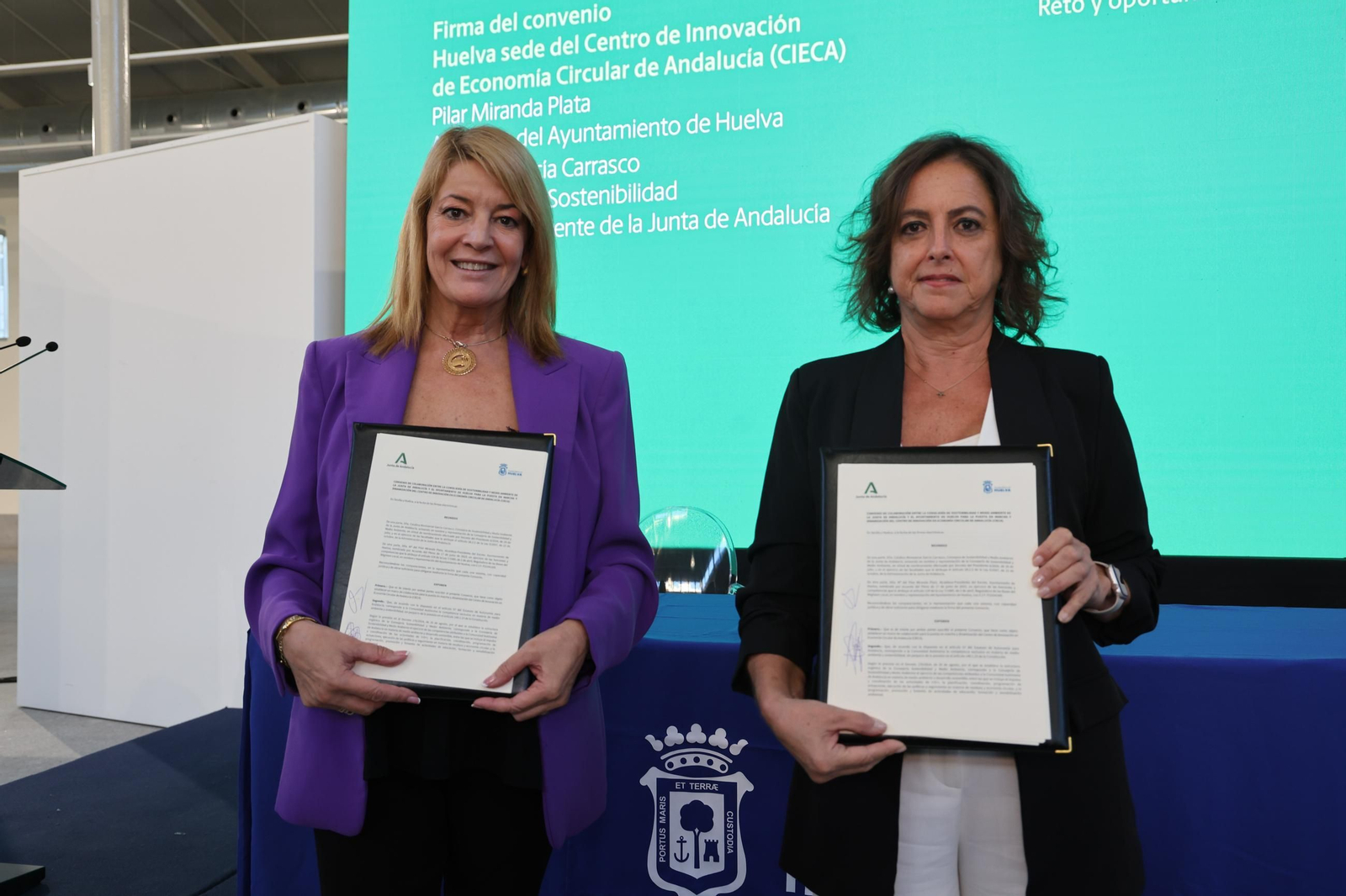 Imágenes de la firma convenio de colaboración para la puesta en marcha y dinamización del Centro de Innovación en Economía Circular de Andalucía (Cieca)