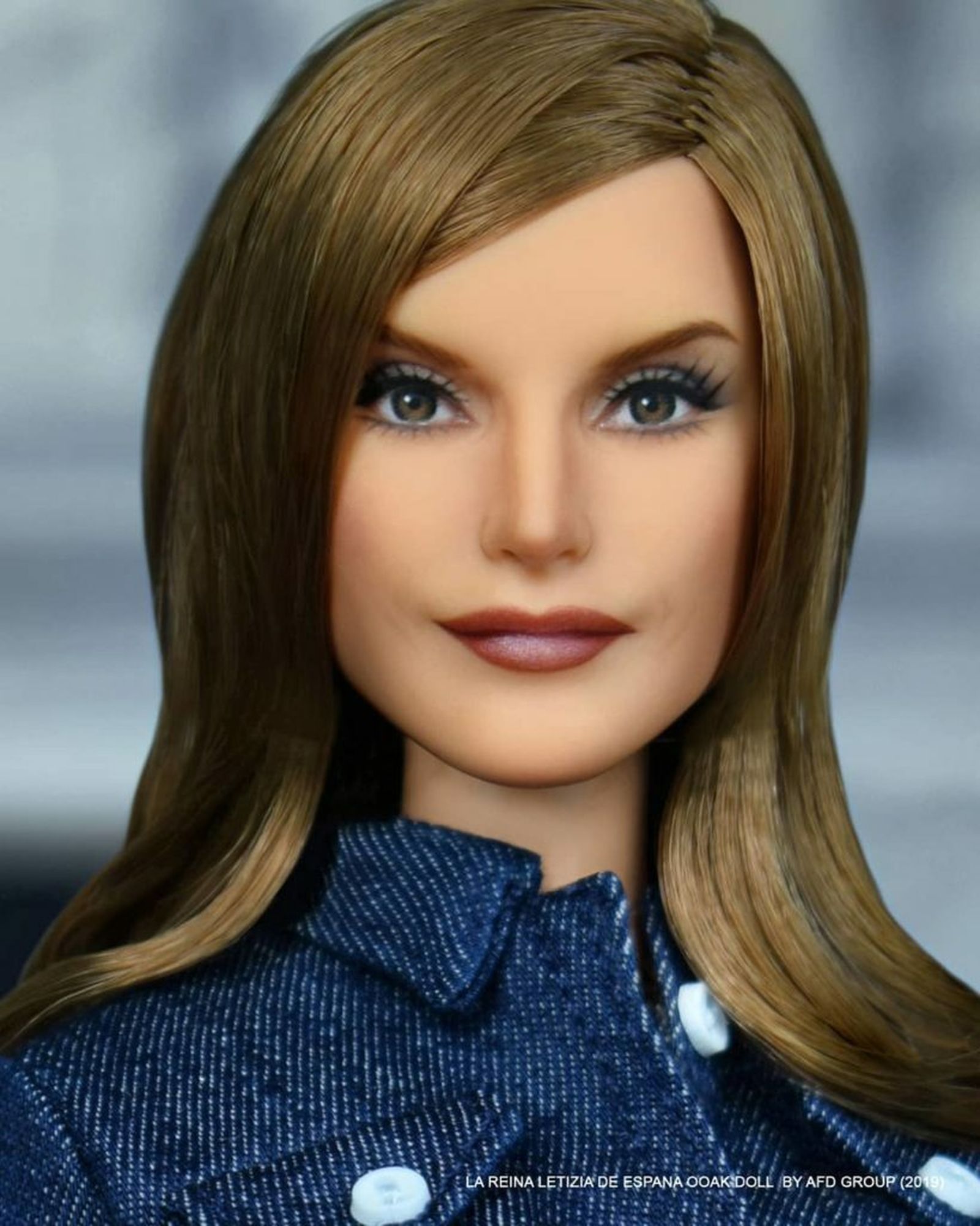 Primer plano de Barbie Letizia.