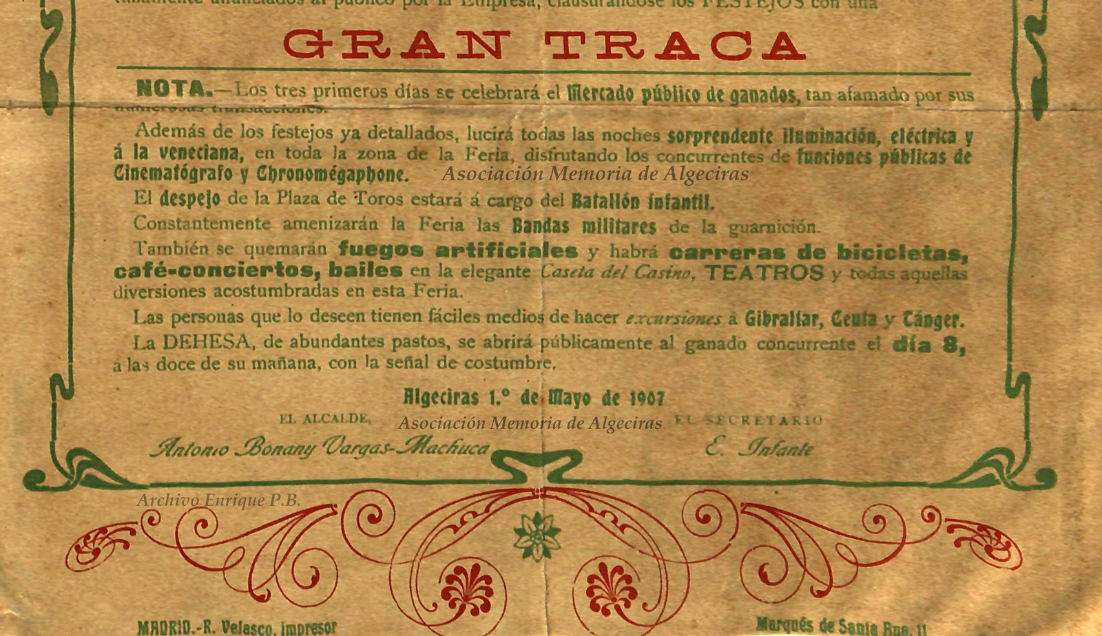 La exposición 'Los primeros 100 años de la Feria de Algeciras', en imágenes