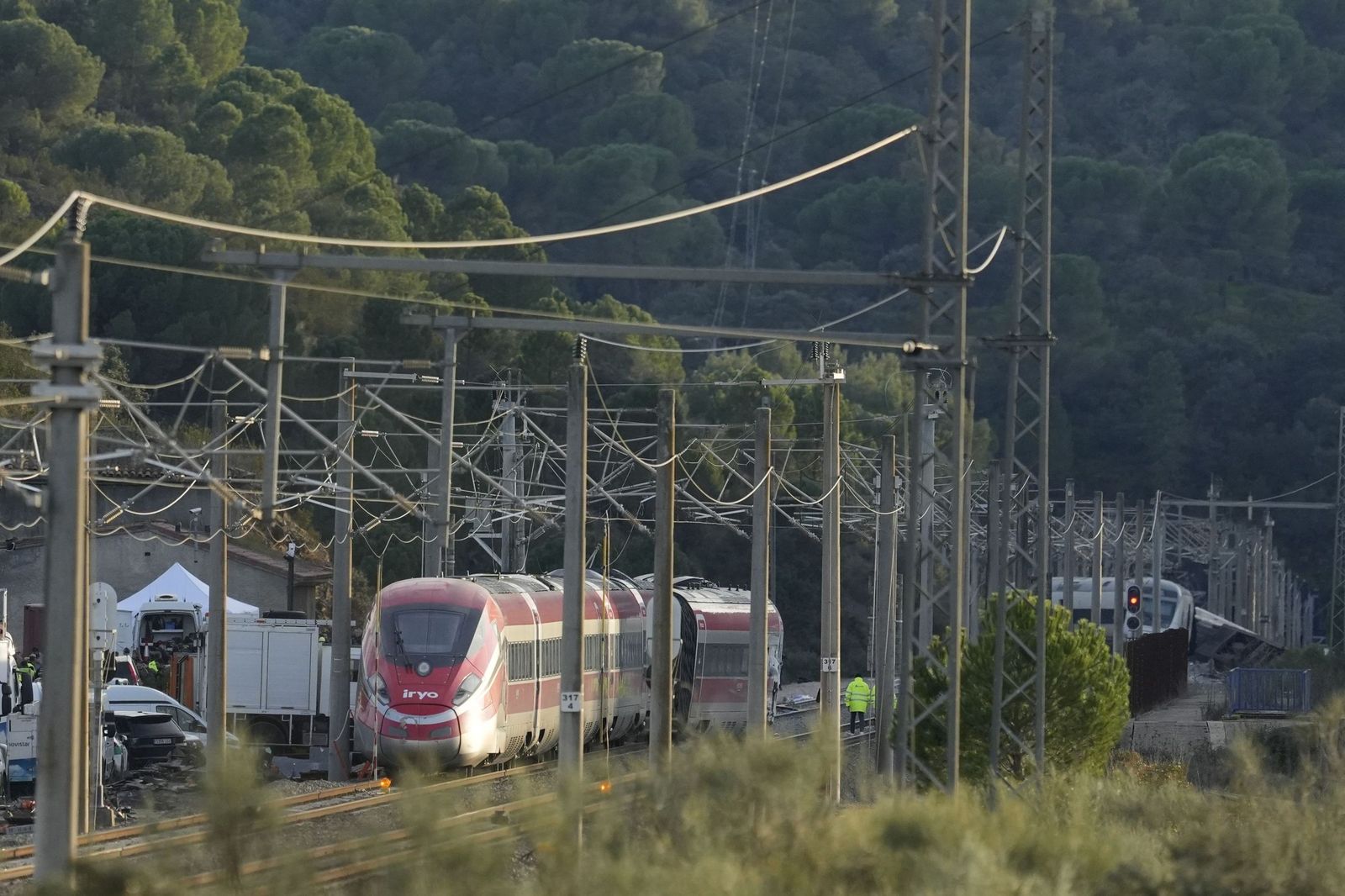 Así han quedado los trenes siniestrados en Adamuz